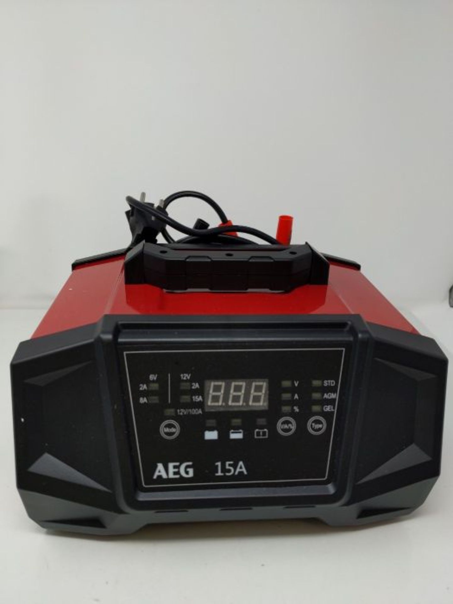 RRP £107.00 Aeg Automotive 158009 Workshop Charger WM Ampere for 6 and 12 Volt Batteries with Auto - Image 3 of 3