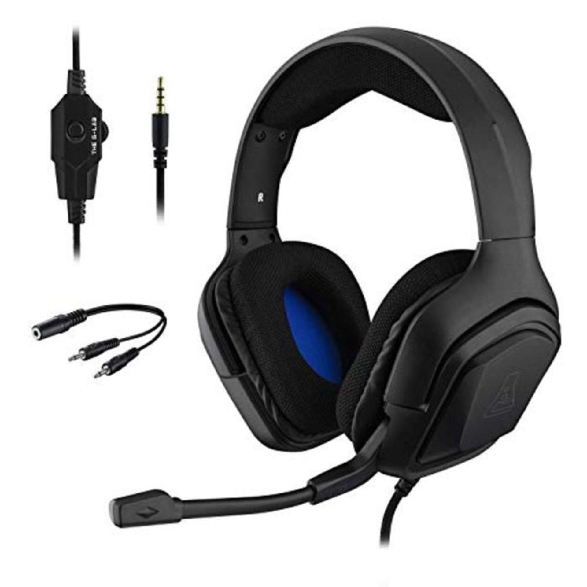 G-LAB KORP Cobalt PS4 Gaming Headset - Stereo Audio Gaming Headset, Ultra Light, High