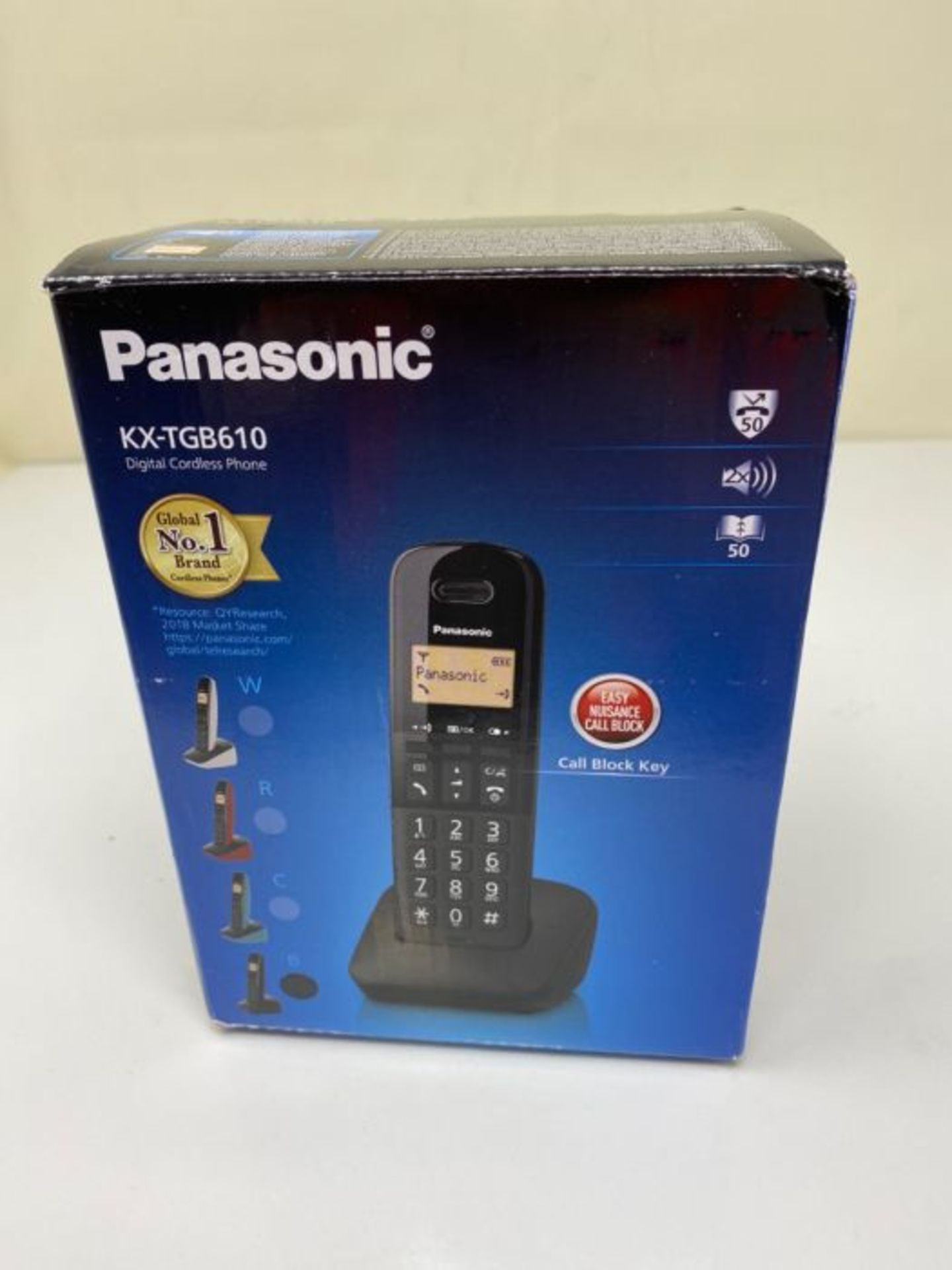 Panasonic KX-TGB610EB Big Button DECT Cordless Telephone with Nuisance Call Blocker (S - Image 2 of 3