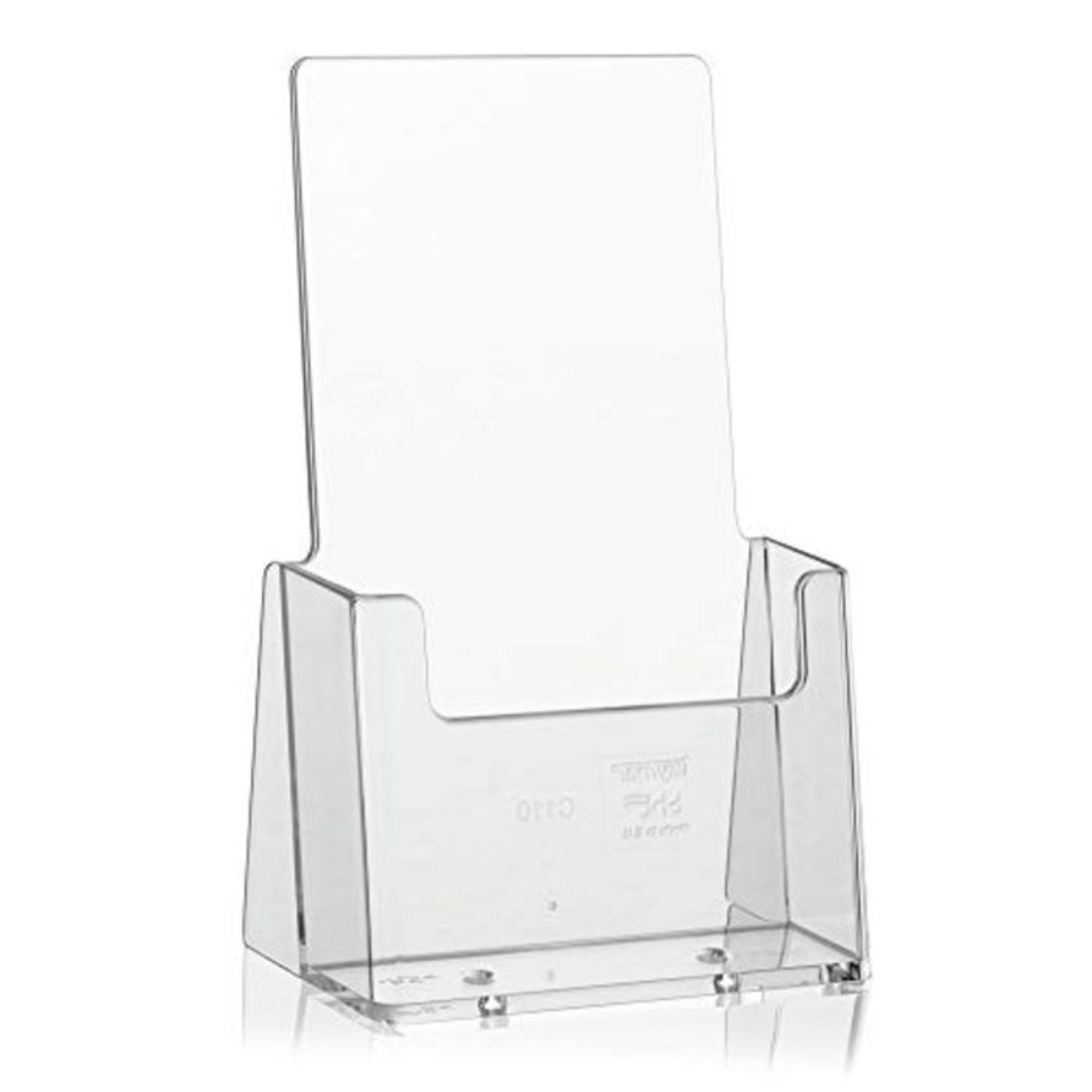 Taymar C110 Leaflet Holder for DL leaflets Pack of 10 Transparent (C110 Pack 10)