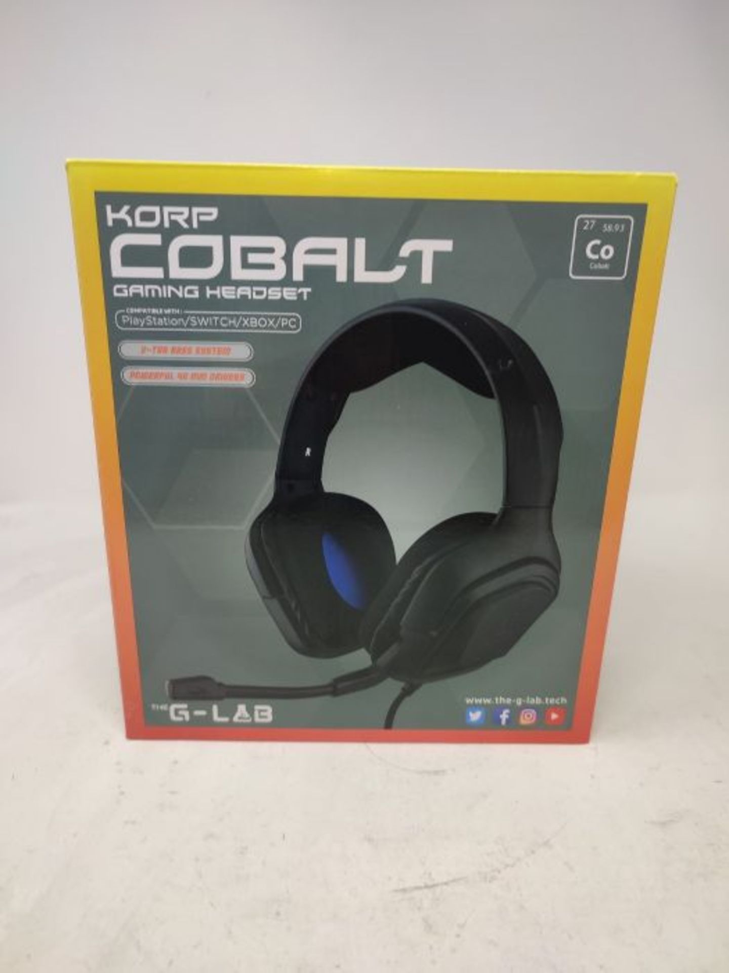 G-LAB KORP Cobalt PS4 Gaming Headset - Stereo Audio Gaming Headset, Ultra Light, High - Image 2 of 3