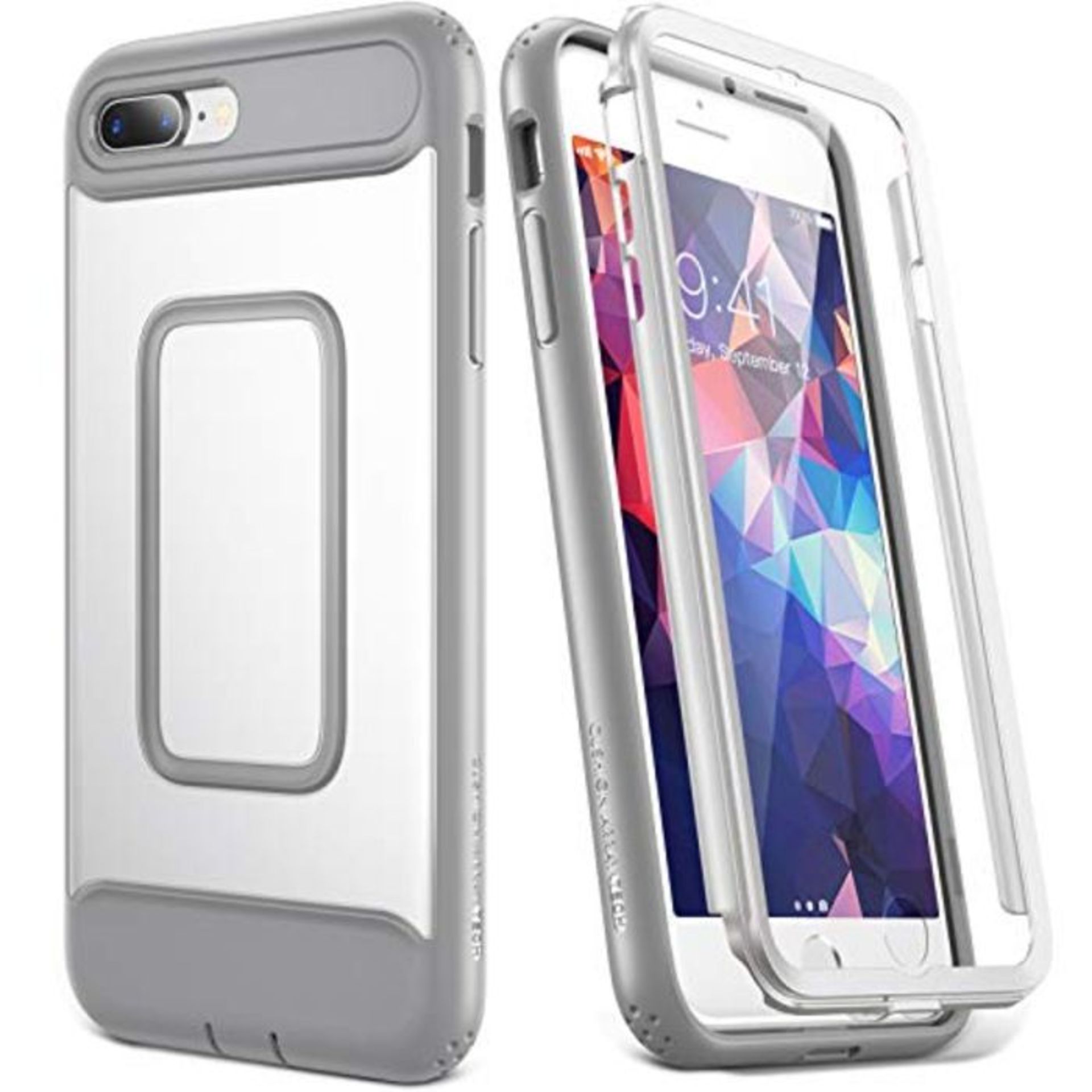 YOUMAKER iPhone 8 Plus Case iPhone 7 Plus Case, Full Body Heavy Duty Protection Shockp
