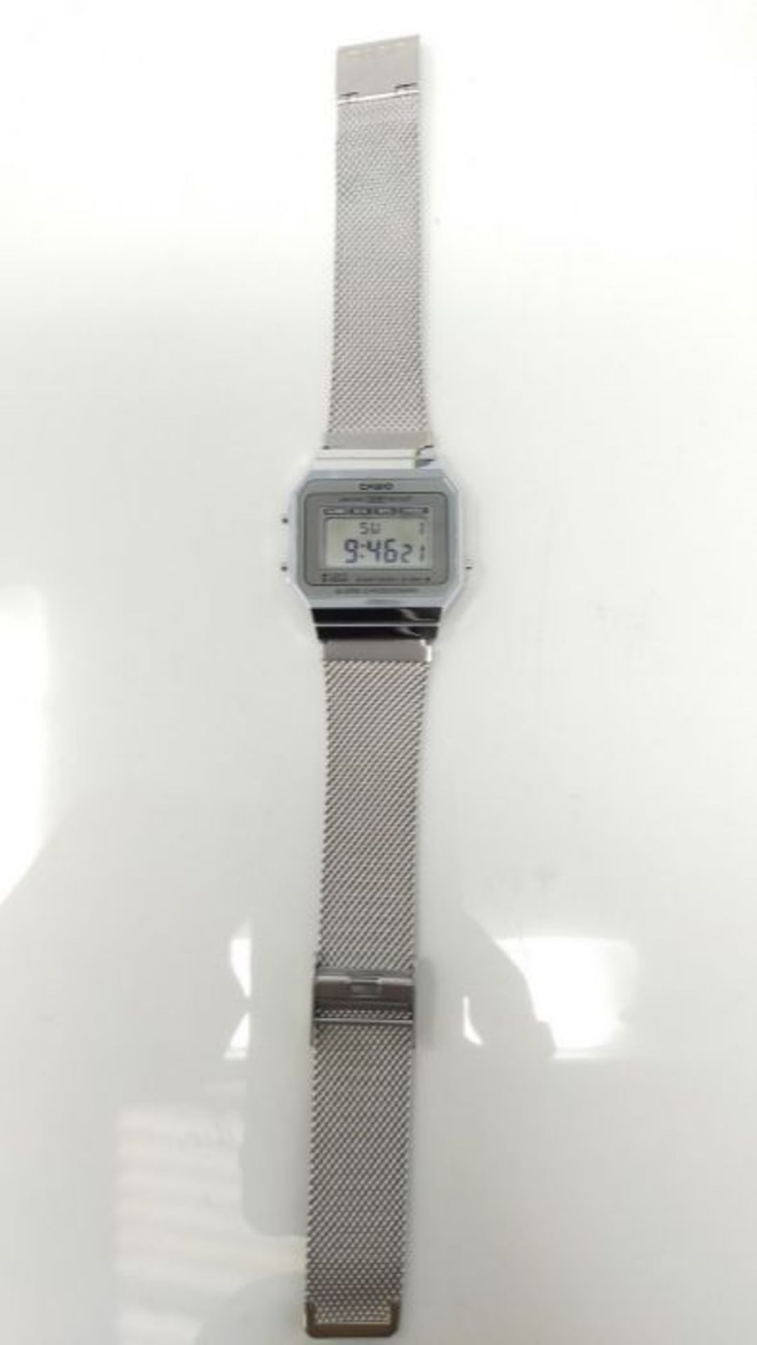 CASIO Womens Digital Watch with Stainless Steel Strap A700WEM-7AEF - Image 3 of 3