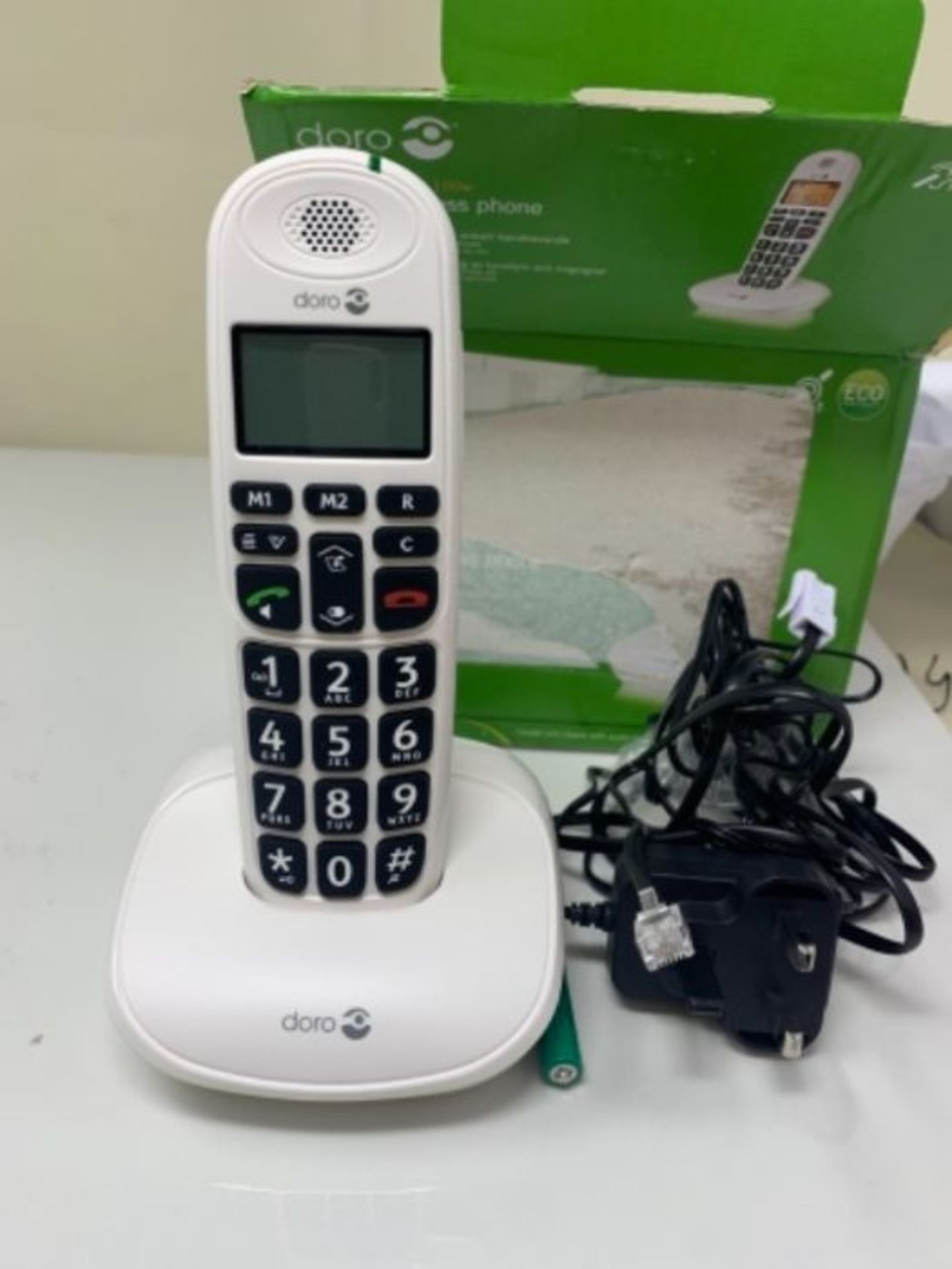Doro PhoneEasy 100W DECT Cordless Phone with Amplified Sound and Big Buttons (Single S - Image 3 of 3