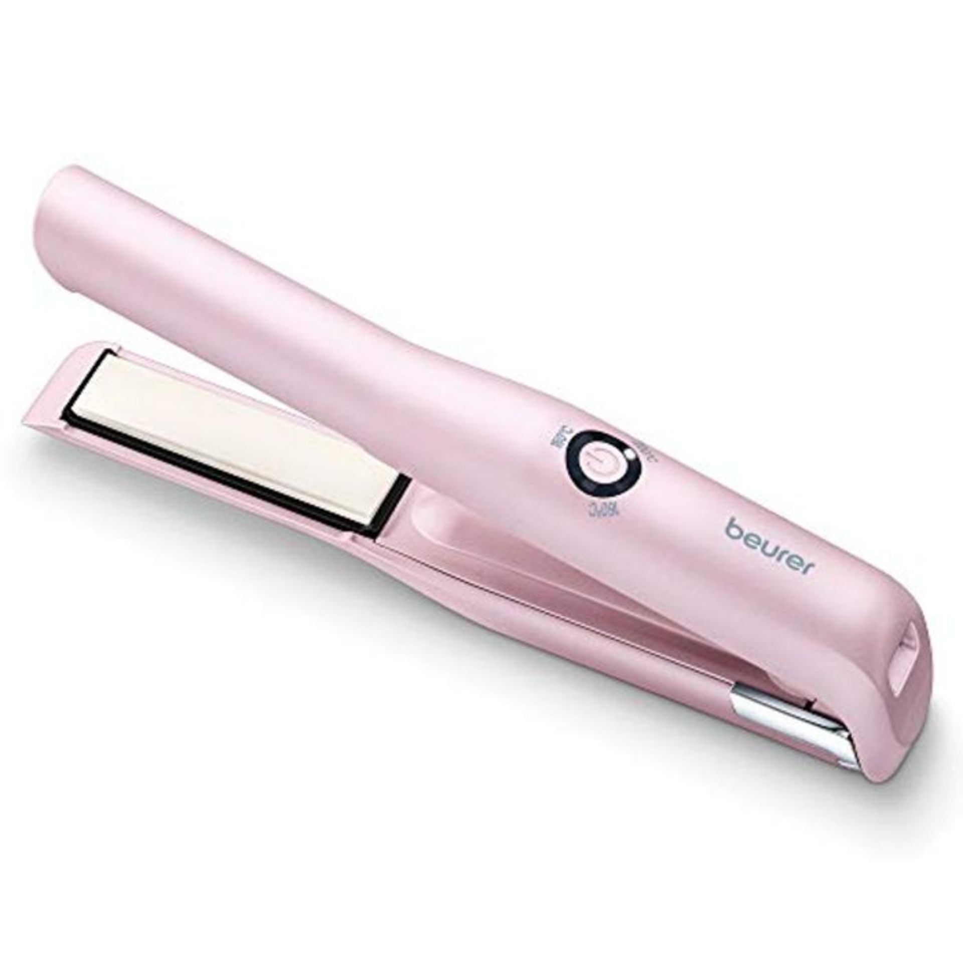 Beurer HS20 Cordless Rechargeable Hair Straightener With USB Charging Cable, 3 Fast-He