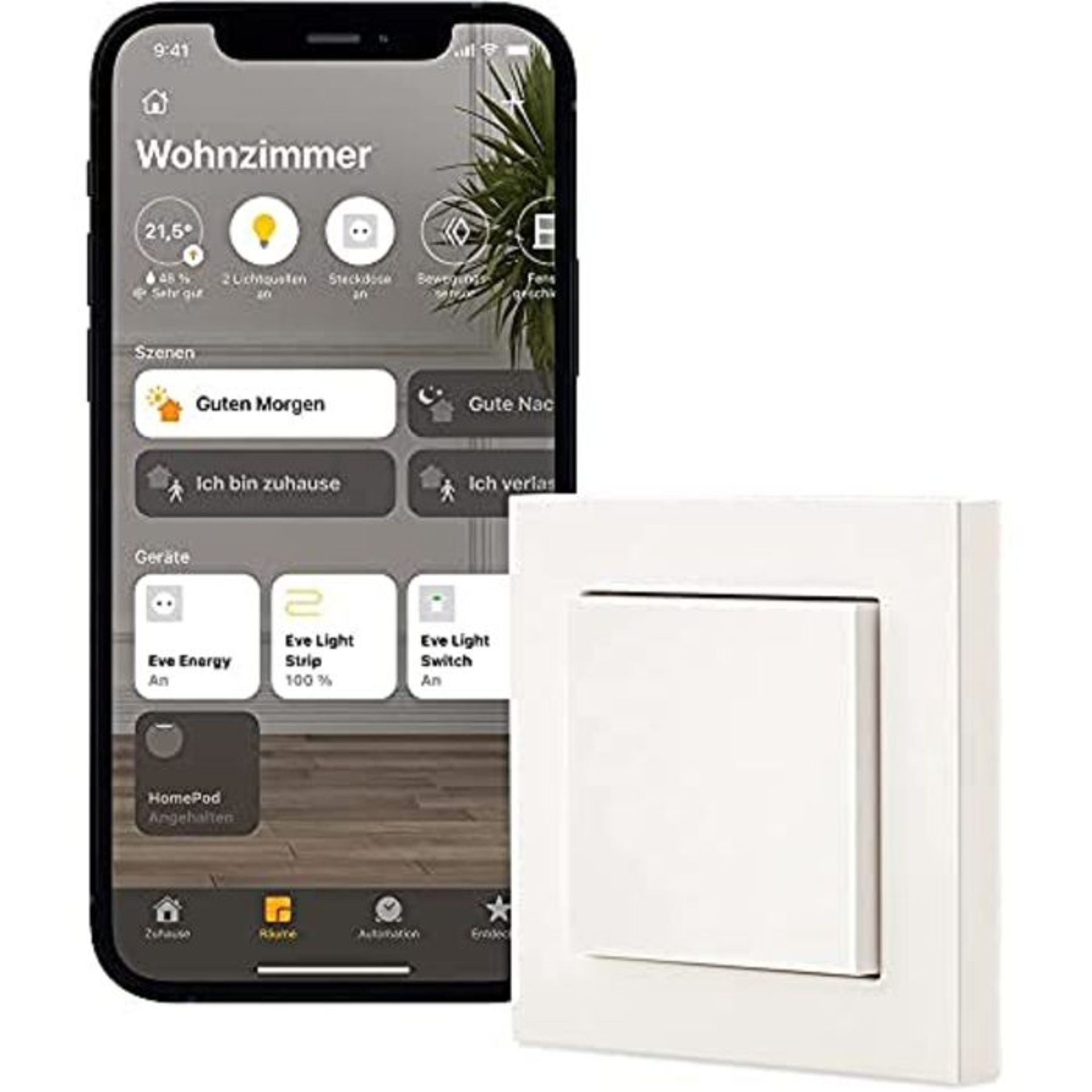 RRP £94.00 [INCOMPLETE] Eve Light Switch â¬  Smarter Lichtschalter (Apple HomeKit), Einfach-