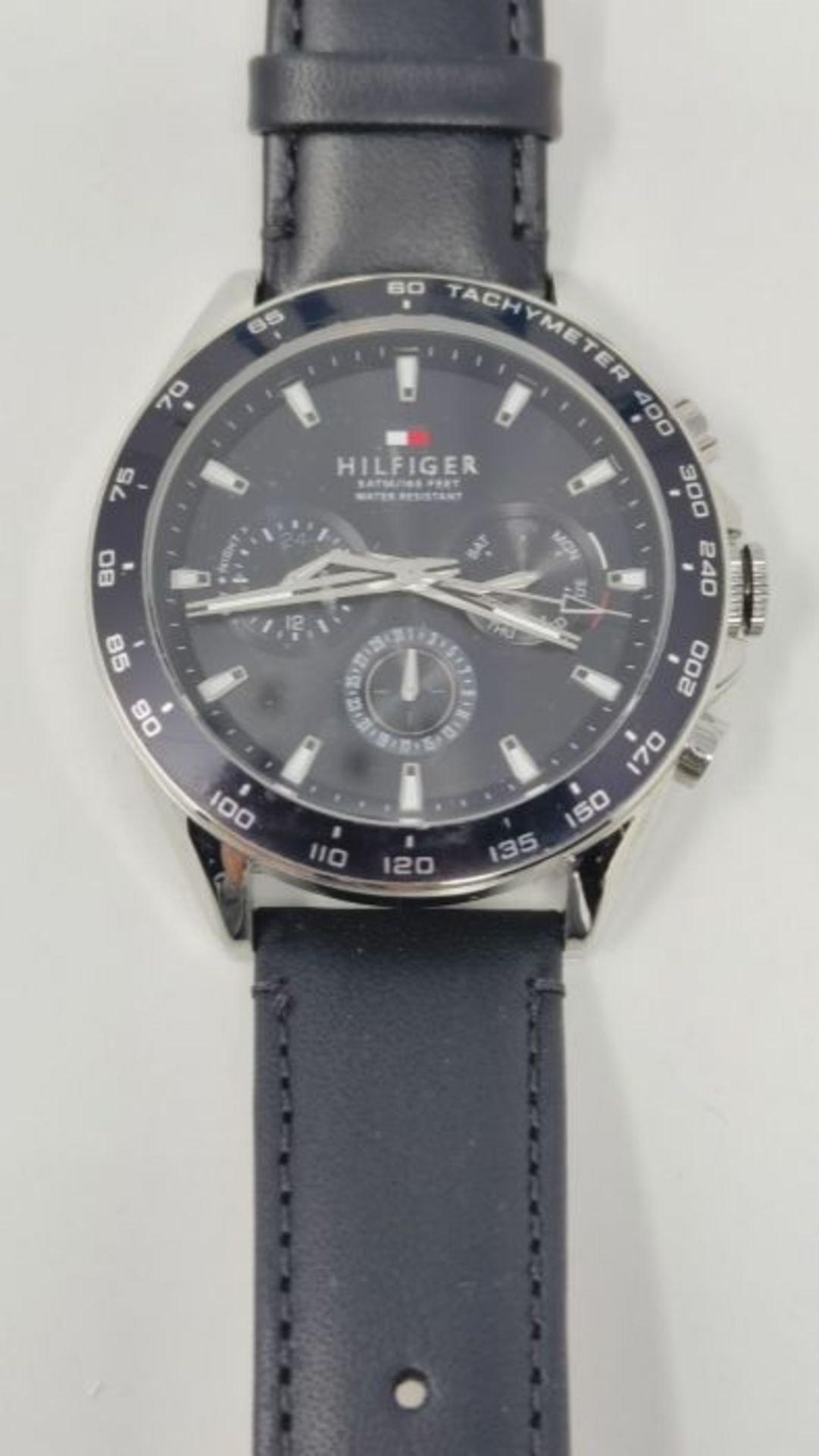 RRP £179.00 Tommy Hilfiger Men's Analog Quartz Watch with Leather Strap 1791964 - Image 3 of 3