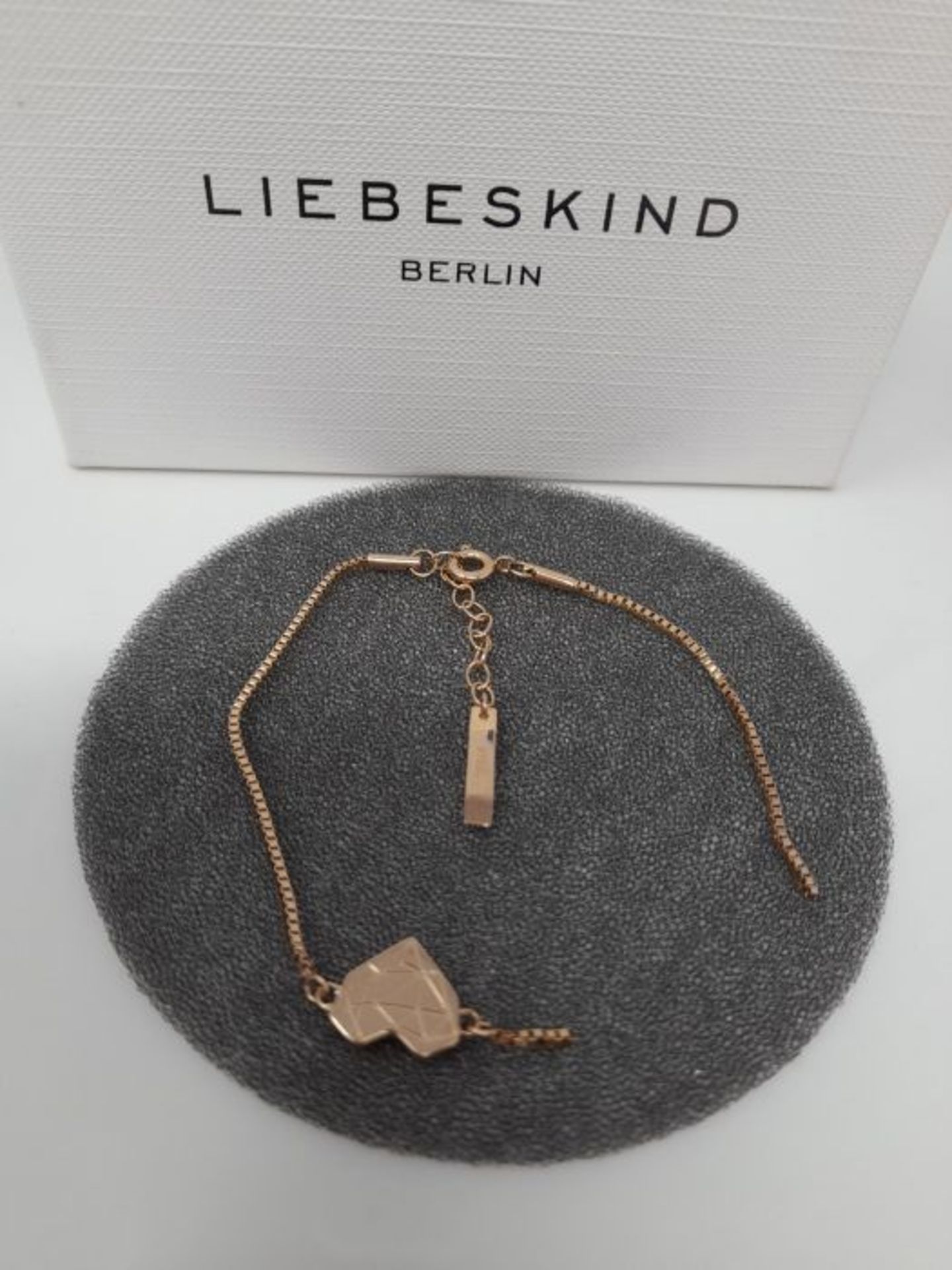 [CRACKED] Liebeskind Berlin Damen Armband Herz Edelstahl Silber 20 cm (roségold) - Image 2 of 3