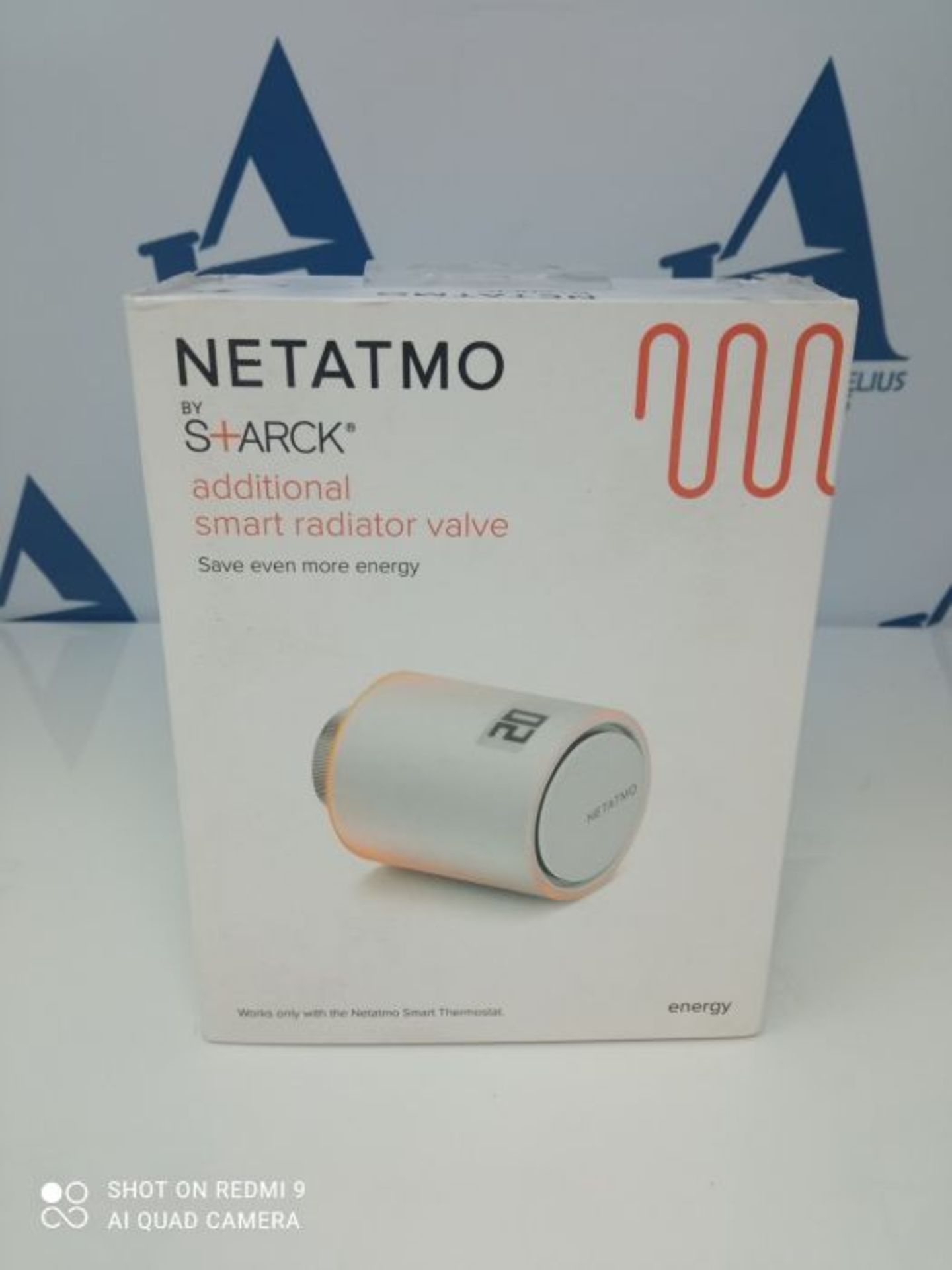 RRP £66.00 Netatmo Additional Smart Radiator Valve, Add-on for Smart Thermostat and for collectiv - Image 2 of 3