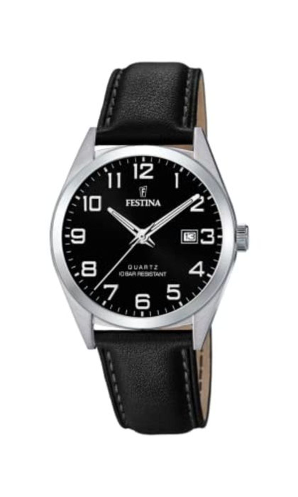 RRP £65.00 Festina Orologio Analogico Quarzo Uomo con Cinturino in Pelle F20446/3