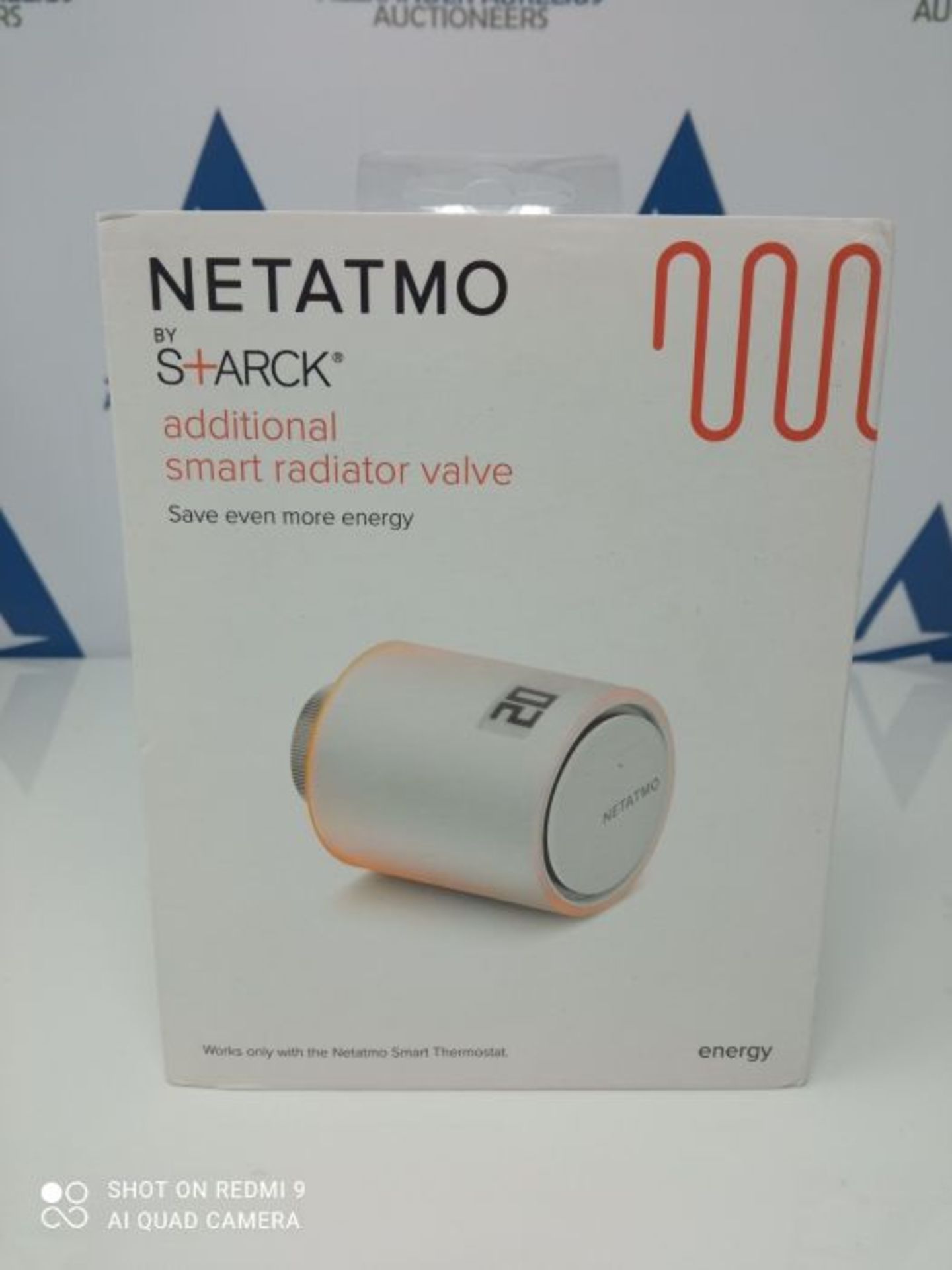 RRP £66.00 Netatmo Additional Smart Radiator Valve, Add-on for Smart Thermostat and for collectiv - Image 2 of 3