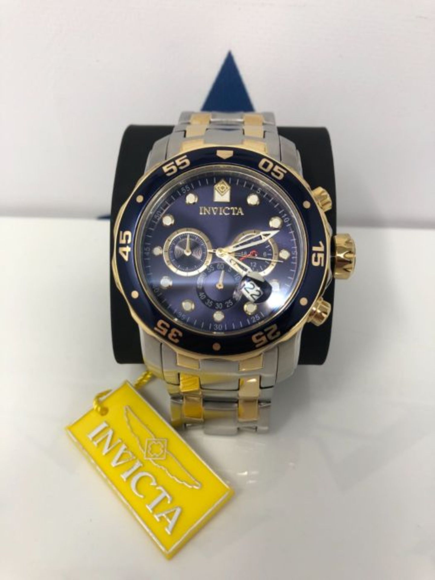 RRP £135.00 Invicta Pro Diver - SCUBA Orologio Uomo Quarzo, 48mm, Blu, 0077 - Image 2 of 3