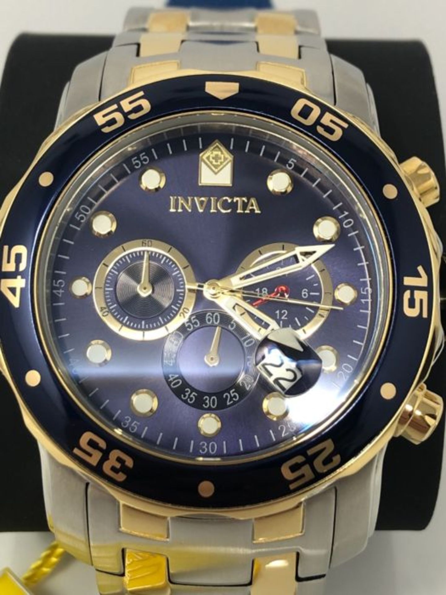 RRP £135.00 Invicta Pro Diver - SCUBA Orologio Uomo Quarzo, 48mm, Blu, 0077 - Image 3 of 3