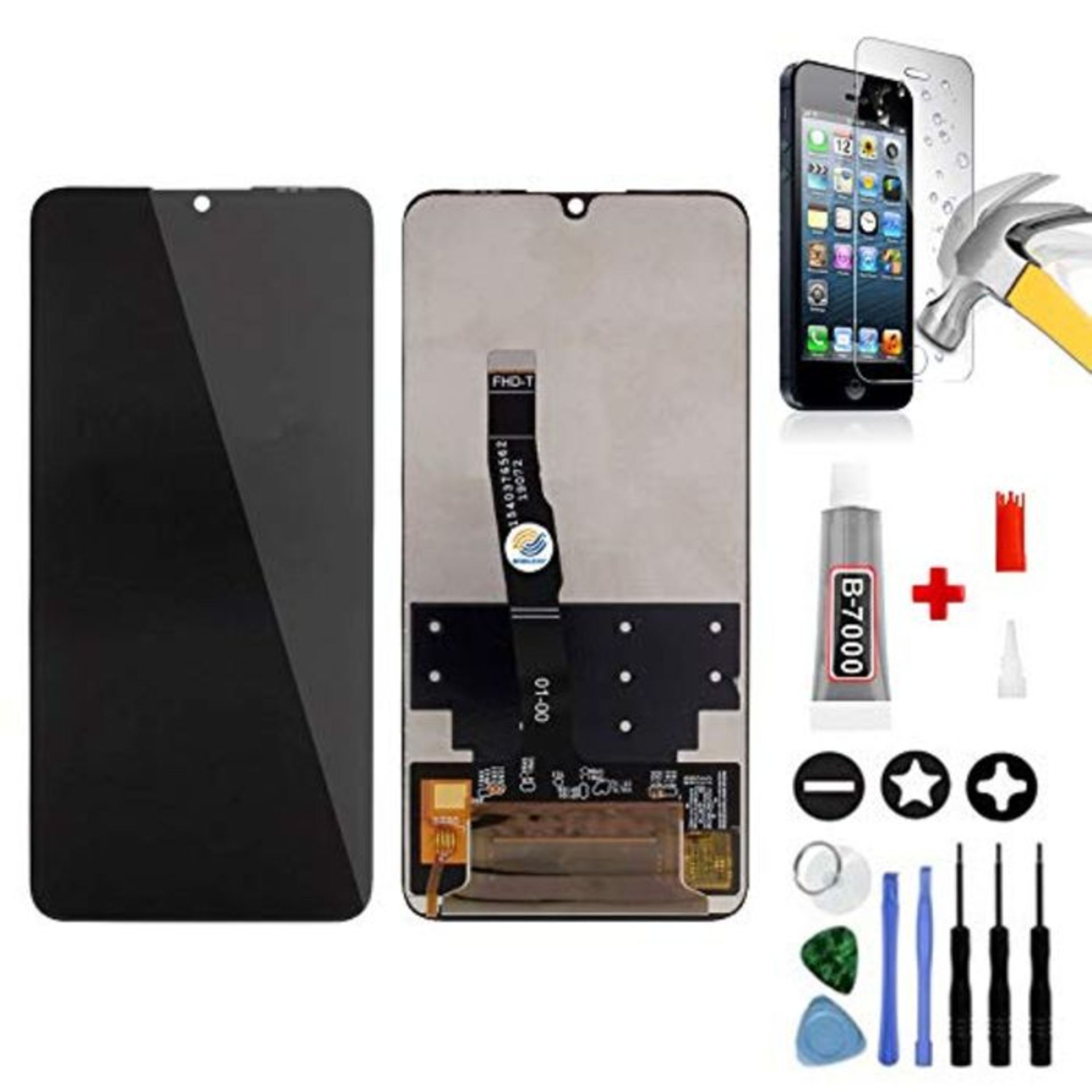 Touch Screen and Original LCD Screen Ready to Assemble with Tools for Huawei P30 Lite,