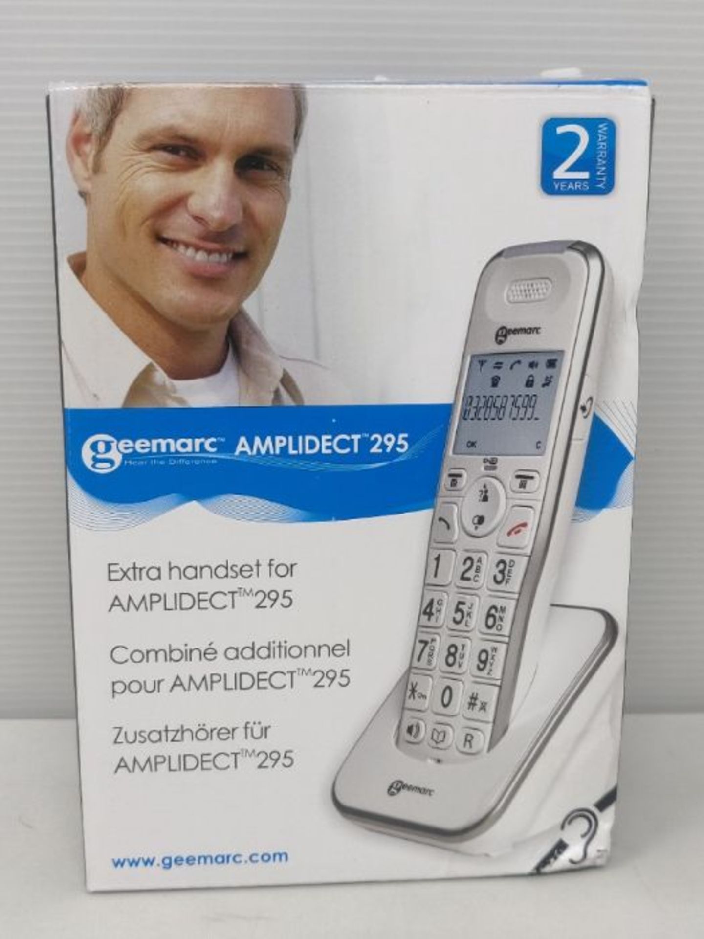 GEEMARC ADDITIONAL HANDSET for AMPLIDECT 295 RANGE - Hearing Aid Compatible- Extra Lou - Image 2 of 3