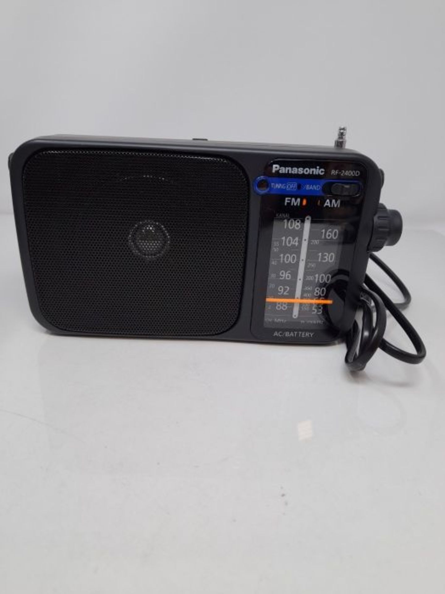 Panasonic RF-2400DEG-K Tragbares Radio mit Griff, Netz- oder Batteriebetrieb schwarz - Image 3 of 3