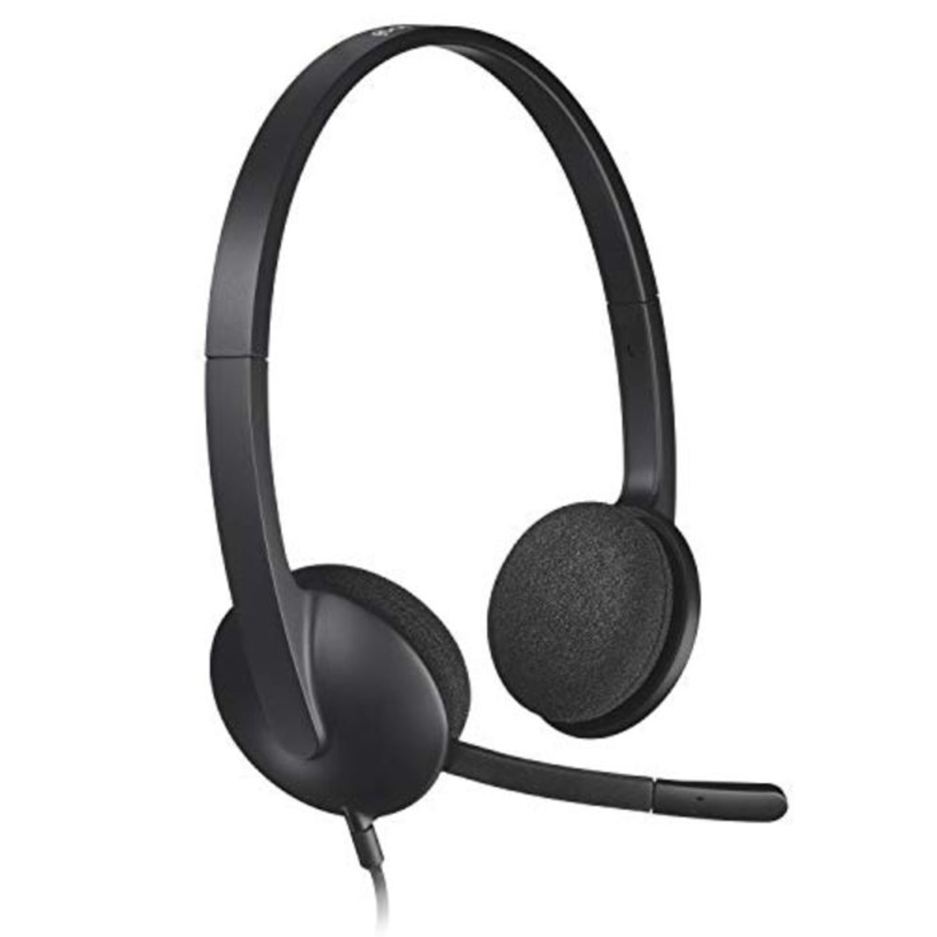 Logitech H340 Wired Headset, Stereo Headphones with Noise-Cancelling Microphone, USB,