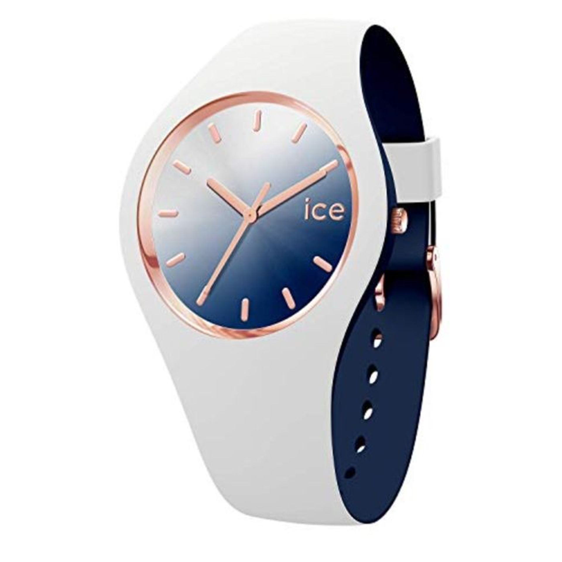 RRP £82.00 Ice-Watch - ICE Duo Chic White Marine - Women's Wristwatch with Silicon Strap - 017153