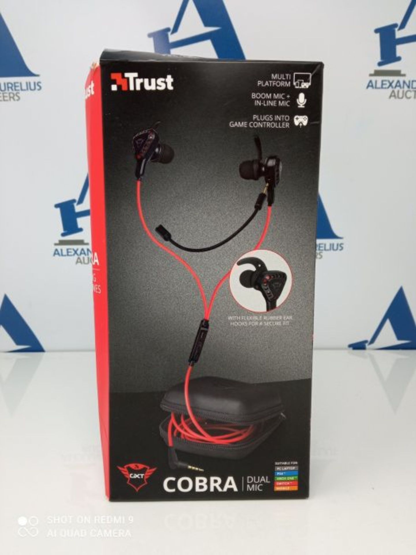 Trust Gaming GXT 408 Cobra Multiplatform Gaming In-Ear Earphones, Headphones with Mic, - Image 2 of 3