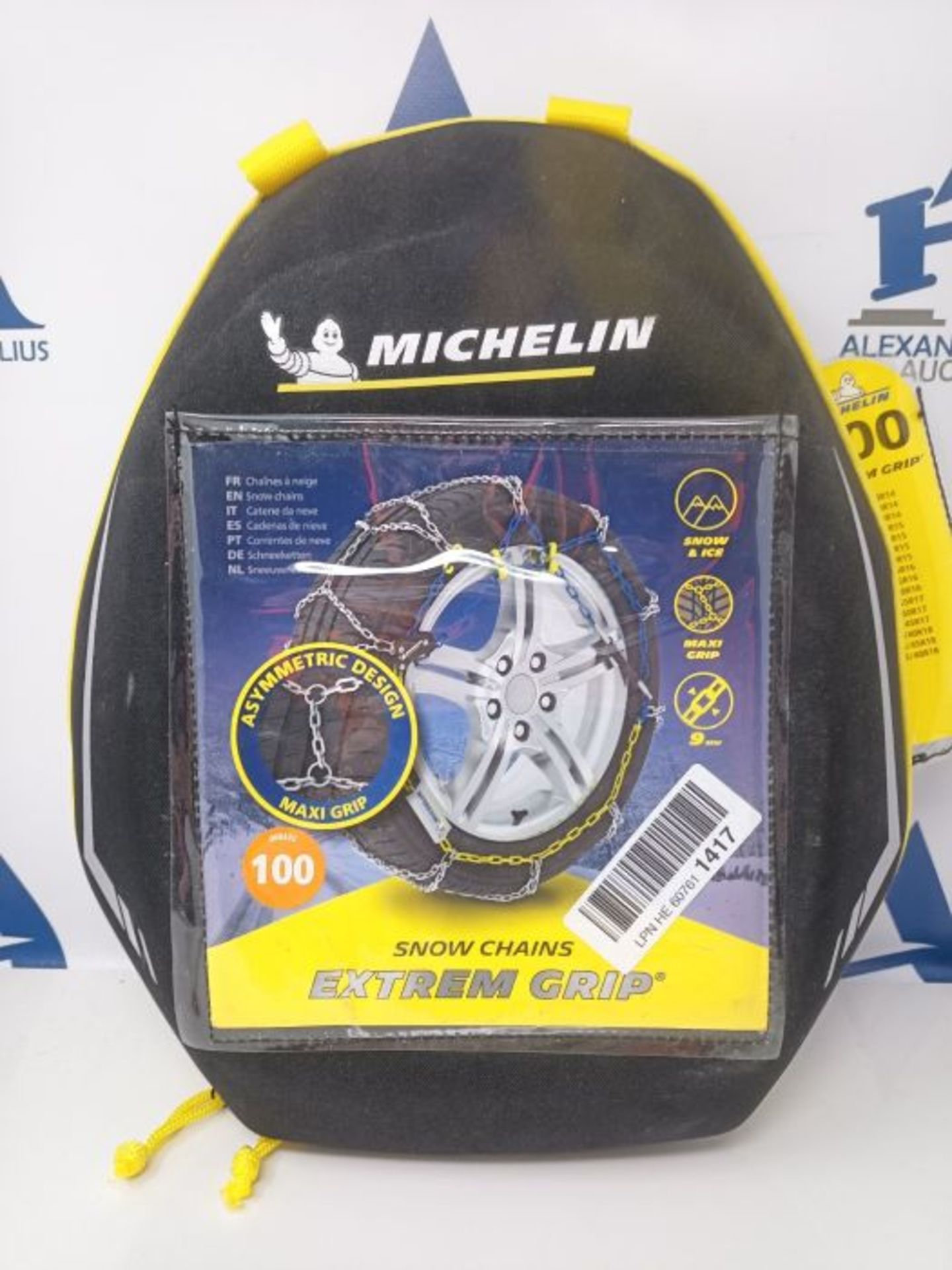 RRP £68.00 MICHELIN Chaines à Neige Extrem Grip, tension autobloquante, N°100 - Image 2 of 3