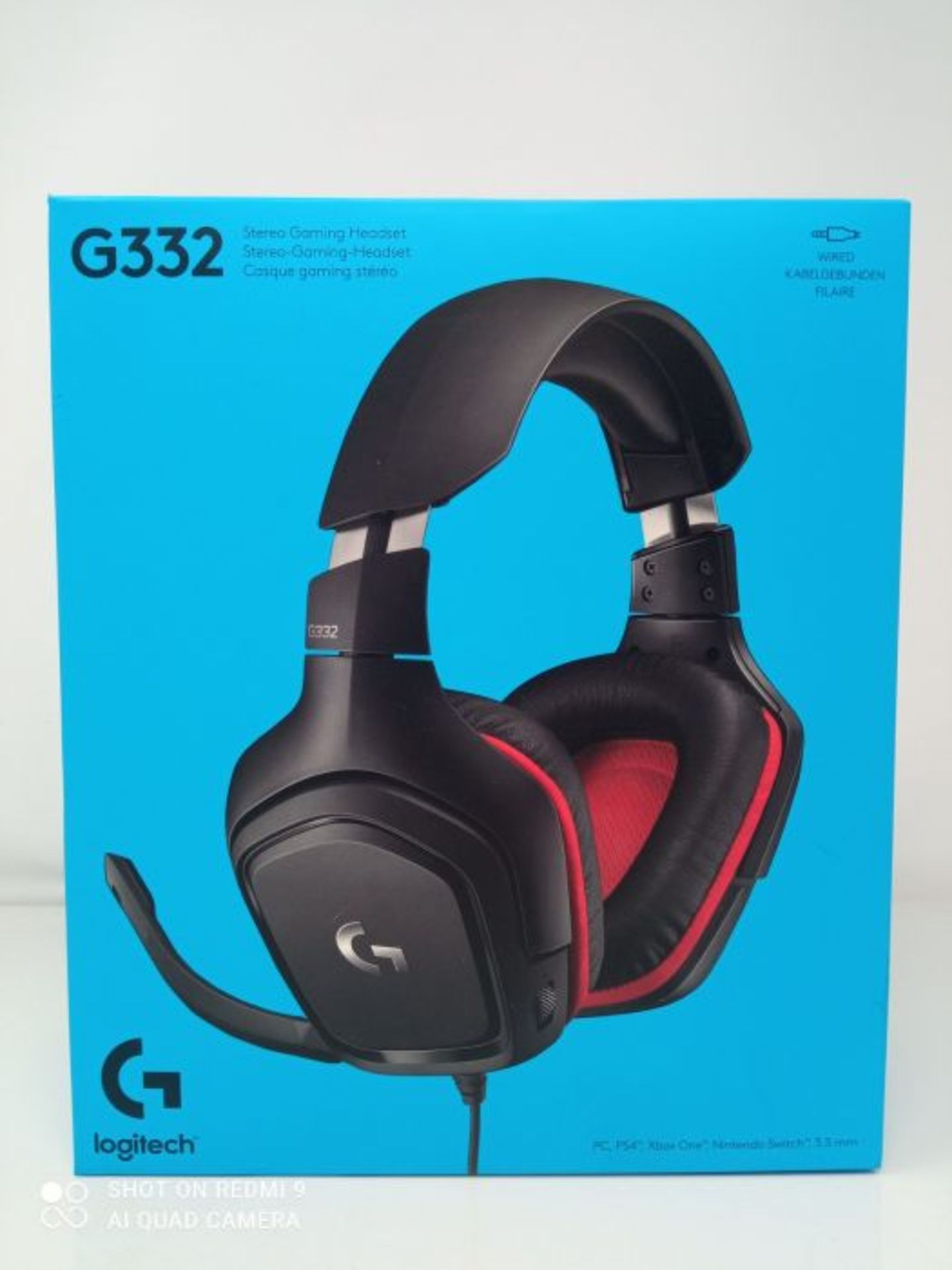 Logitech G332 kabelgebundenes Gaming-Headset, 50mm Treiber, Rotierende Kunstleder-Ohrm - Image 2 of 3