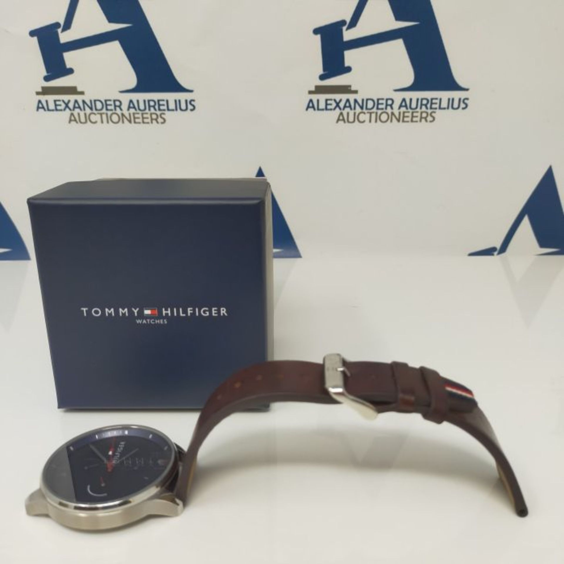 RRP £103.00 Tommy Hilfiger Men Multi dial Quartz Watch with Leather Strap 1791487 - Image 2 of 3