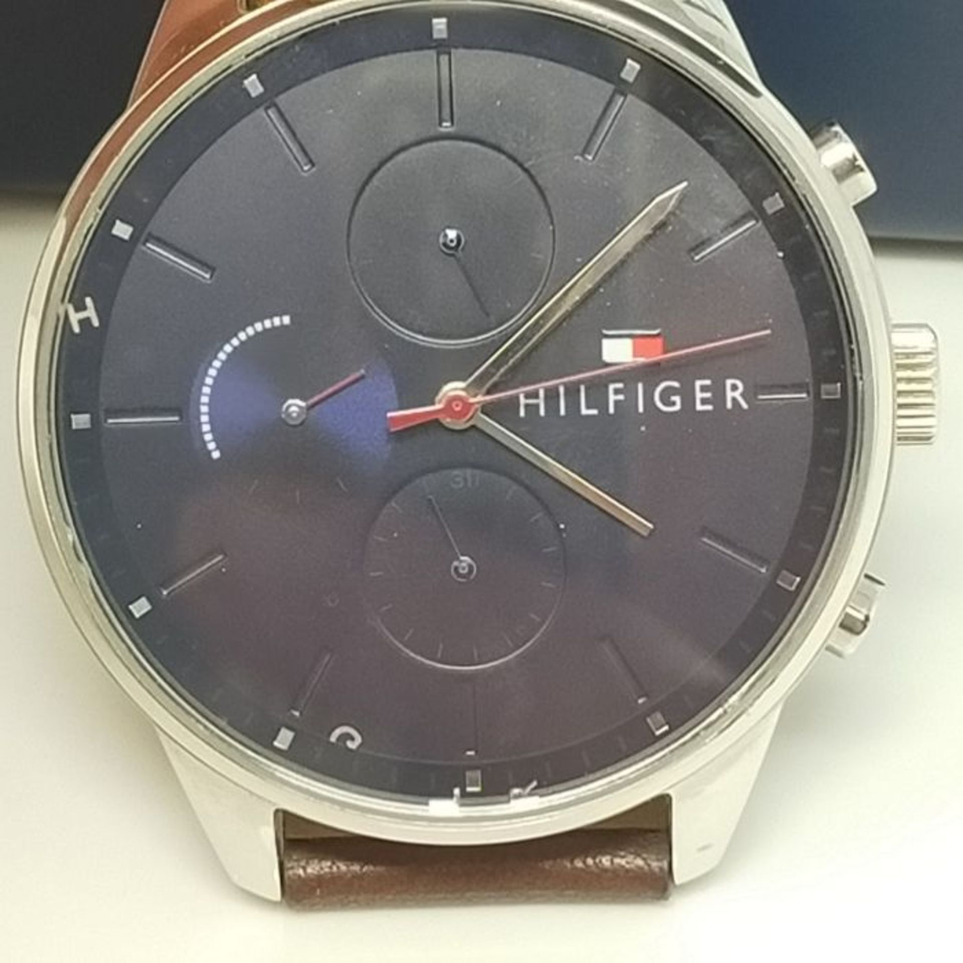RRP £103.00 Tommy Hilfiger Men Multi dial Quartz Watch with Leather Strap 1791487 - Image 3 of 3