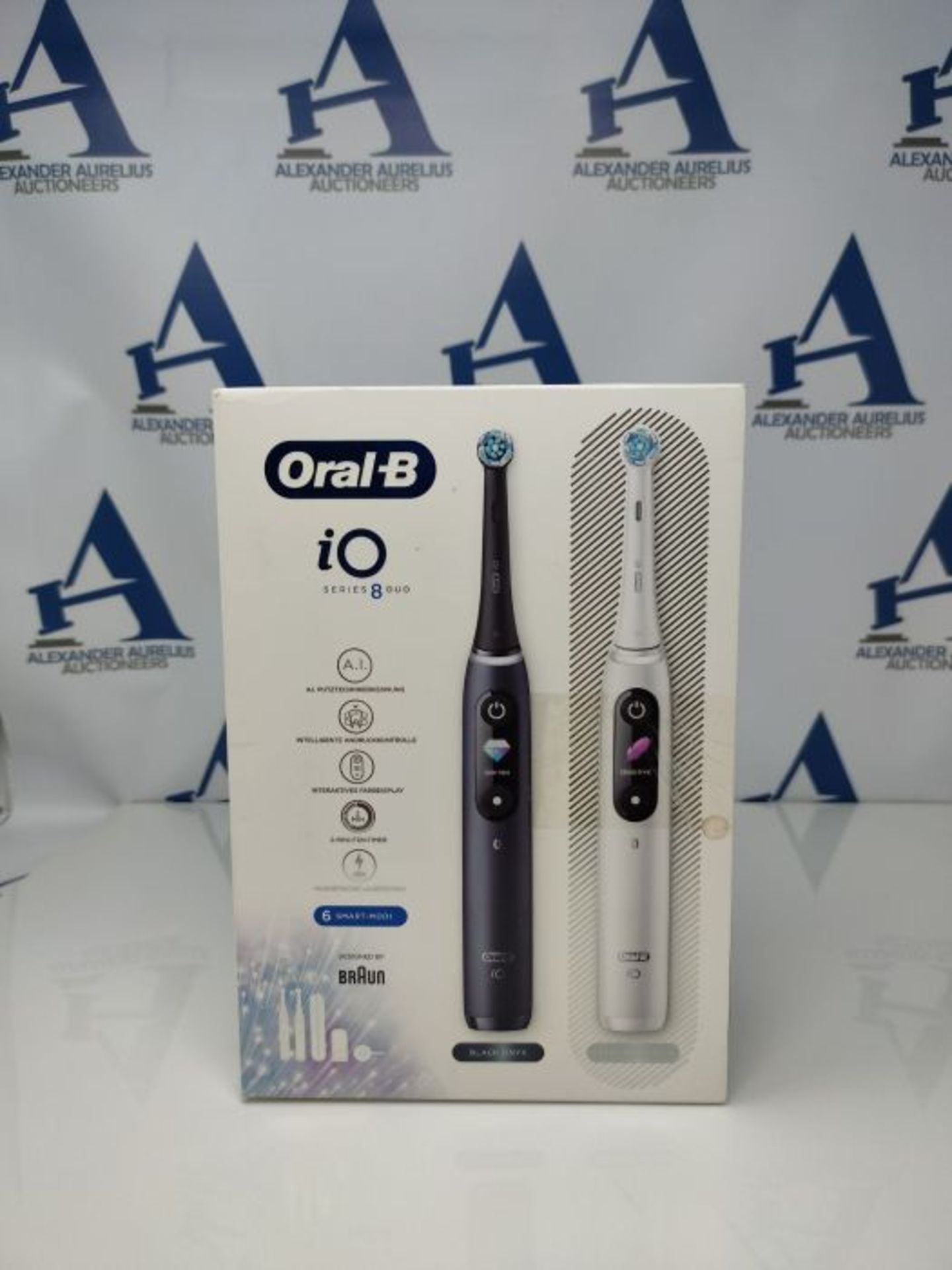 RRP £257.00 Oral-B iO 8 Double Pack Electric Toothbrush/Electric Toothbrush with Revolutionary Mag - Image 2 of 3