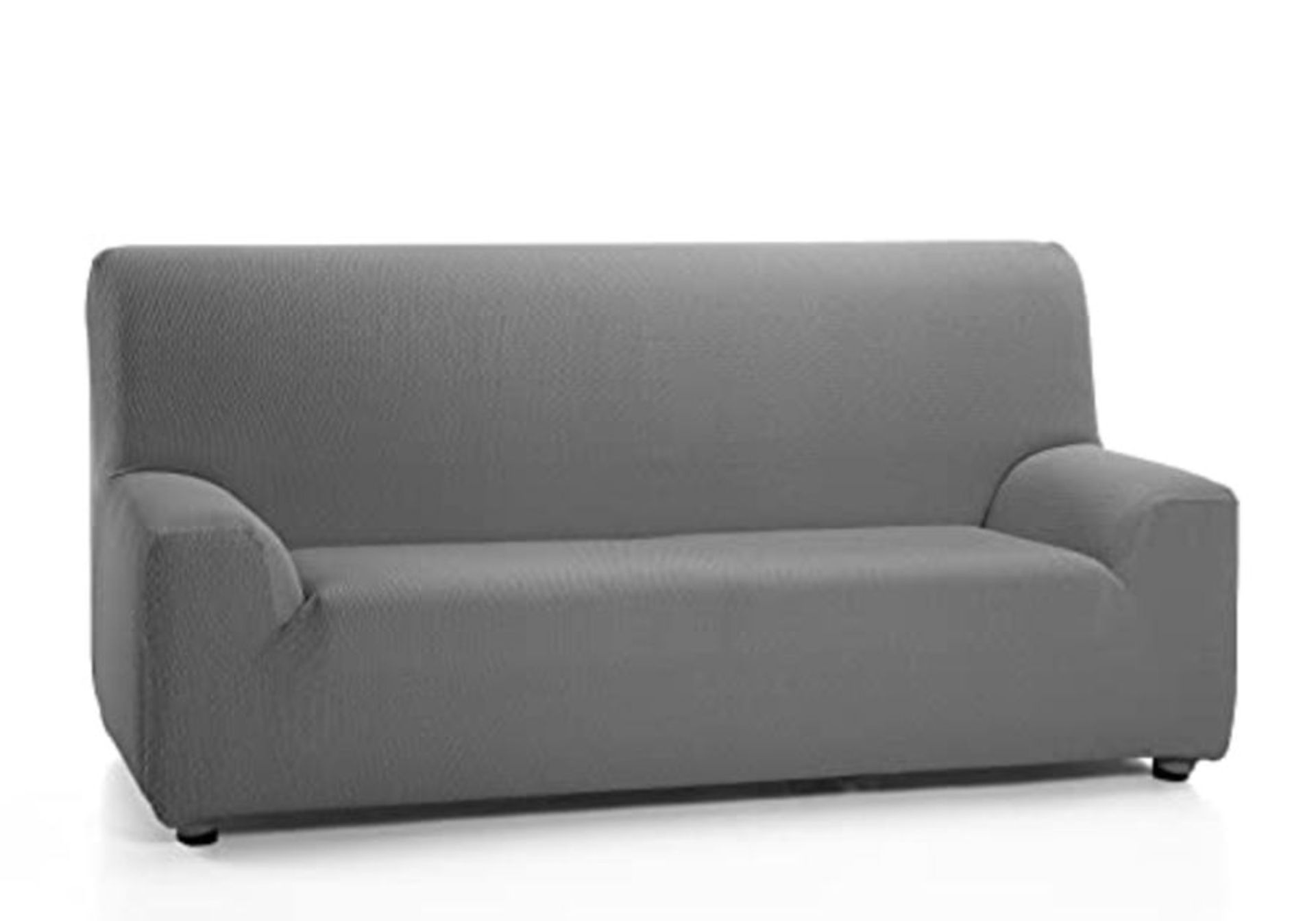 Martina Home - 3 Seat Sofa Elastic Cover, Tunis Model, from 180 to 240 cm, Color Grey