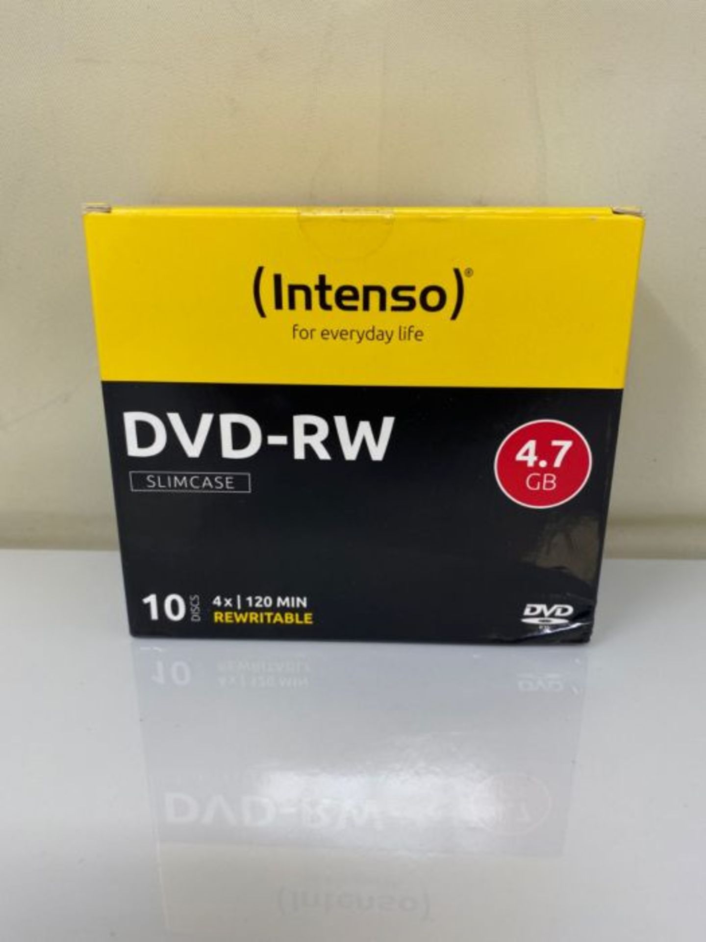 Intenso DVD-RW 4.7GB, 4X - DVD+RW Virgin (4X, 4.7GB, DVD-RW, 240 min, CD Case, 1x) - Image 2 of 3