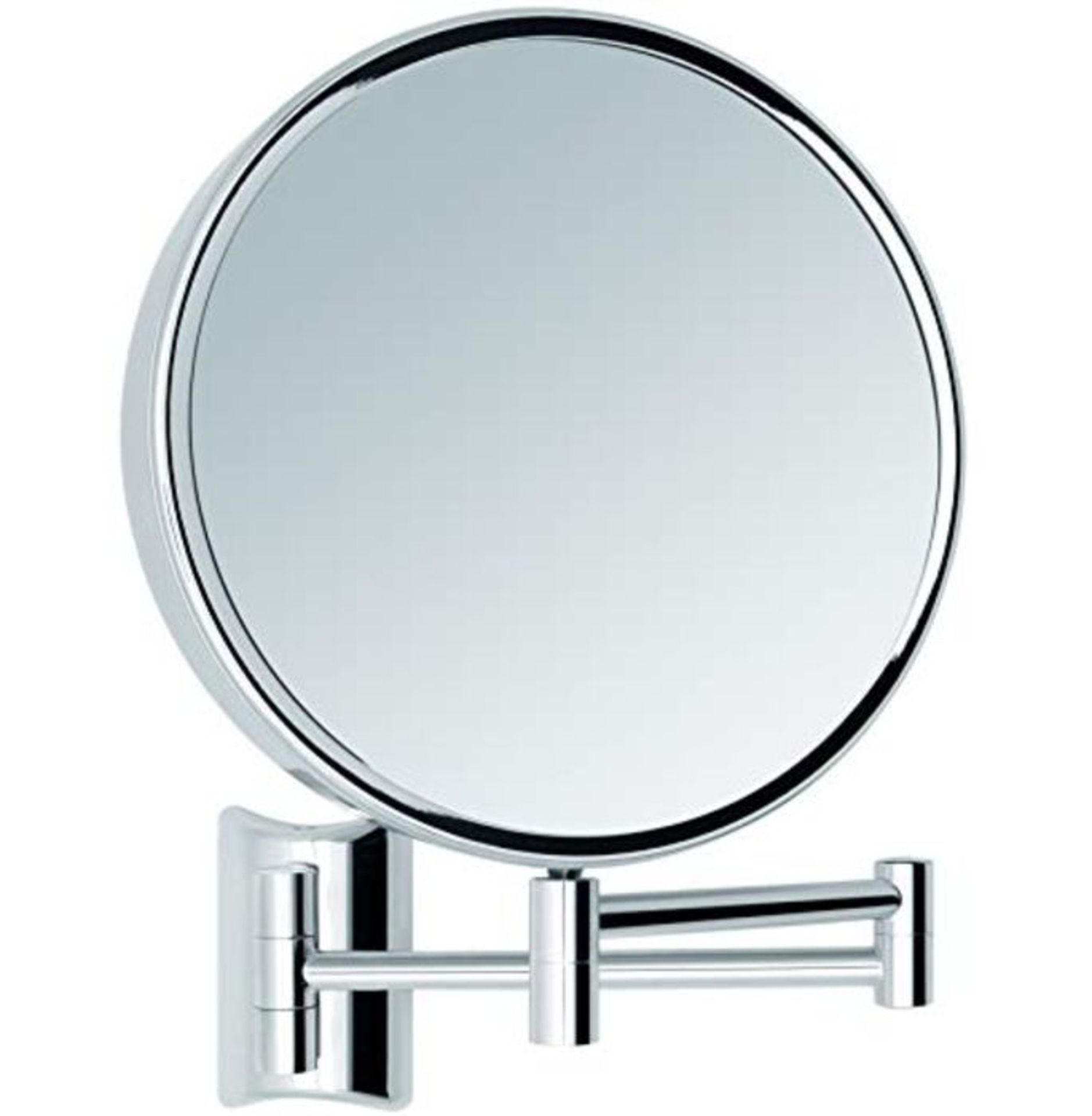 RRP £58.00 [CRACKED] Libaro Imola 360° Cosmetic Mirror with Wall Mounting, Shaving Mirror Double