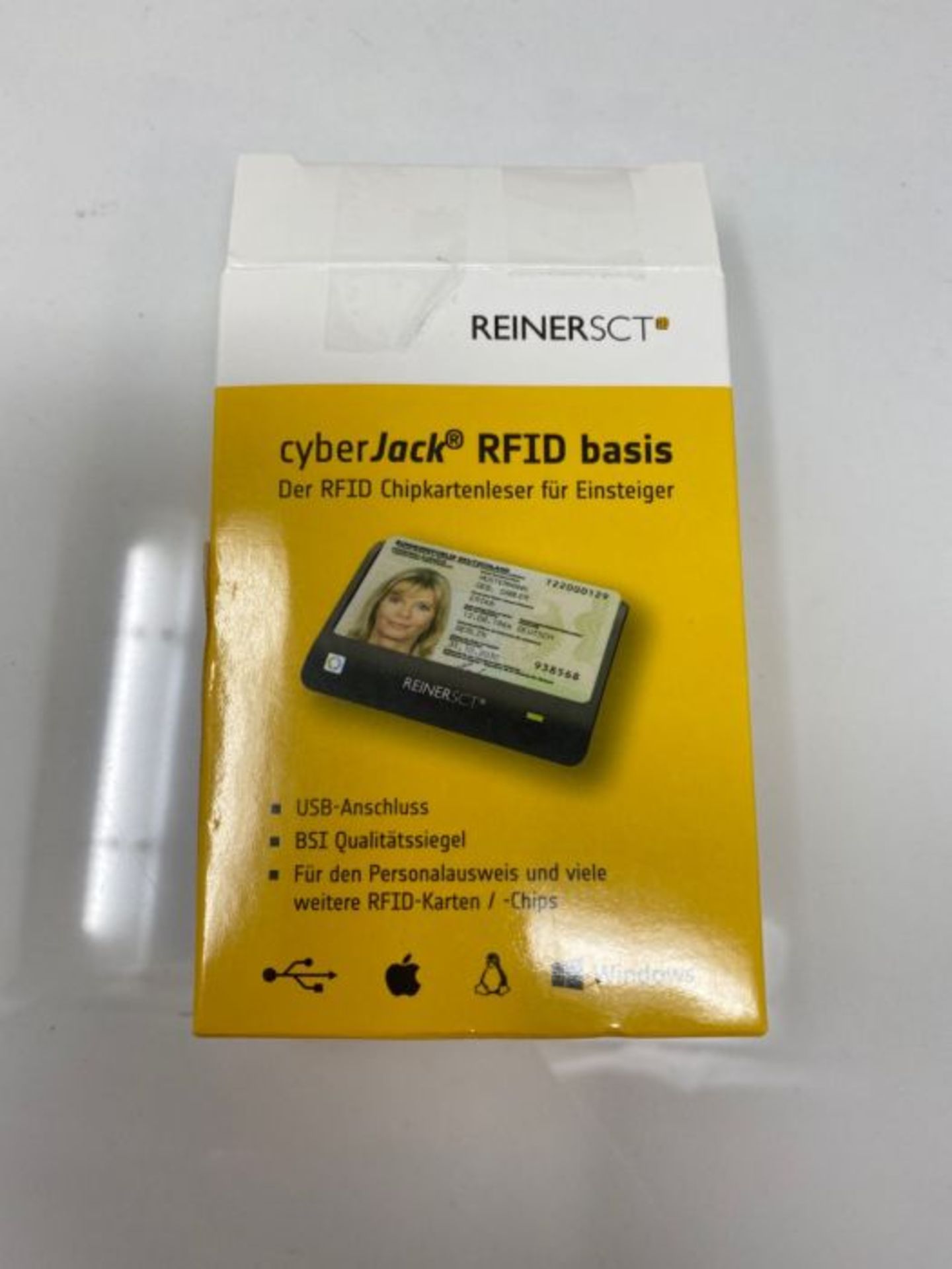 Reiner SCT cyberJack RFID Basis nPA Smart Card Reader eID BSI-Certified with loginCard - Image 2 of 3