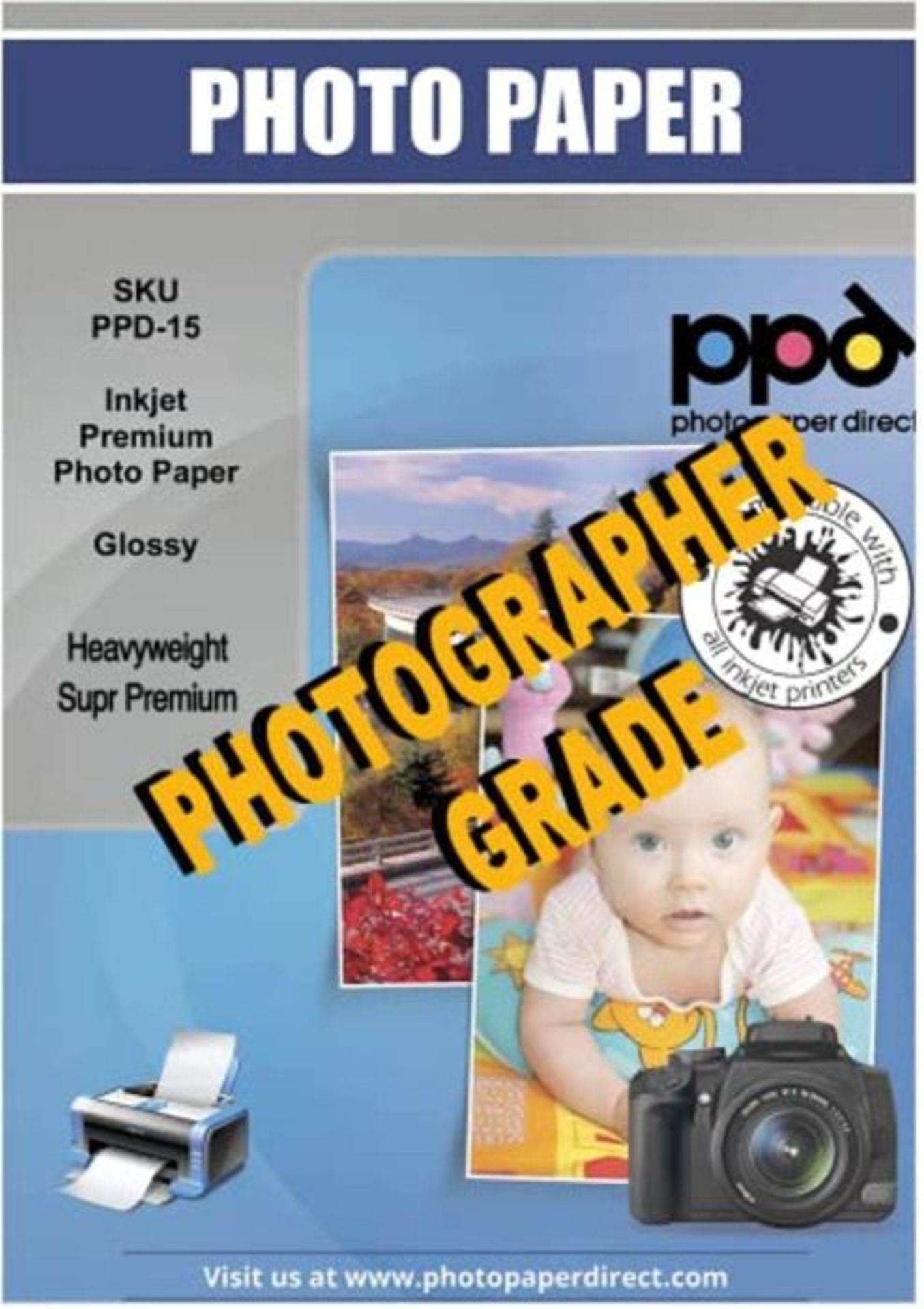 PPD A4 x 100 Blatt Inkjet 280 g/m2 Premium Plus Fotopapier GlÃ¤nzend - MikroporÃ¶s