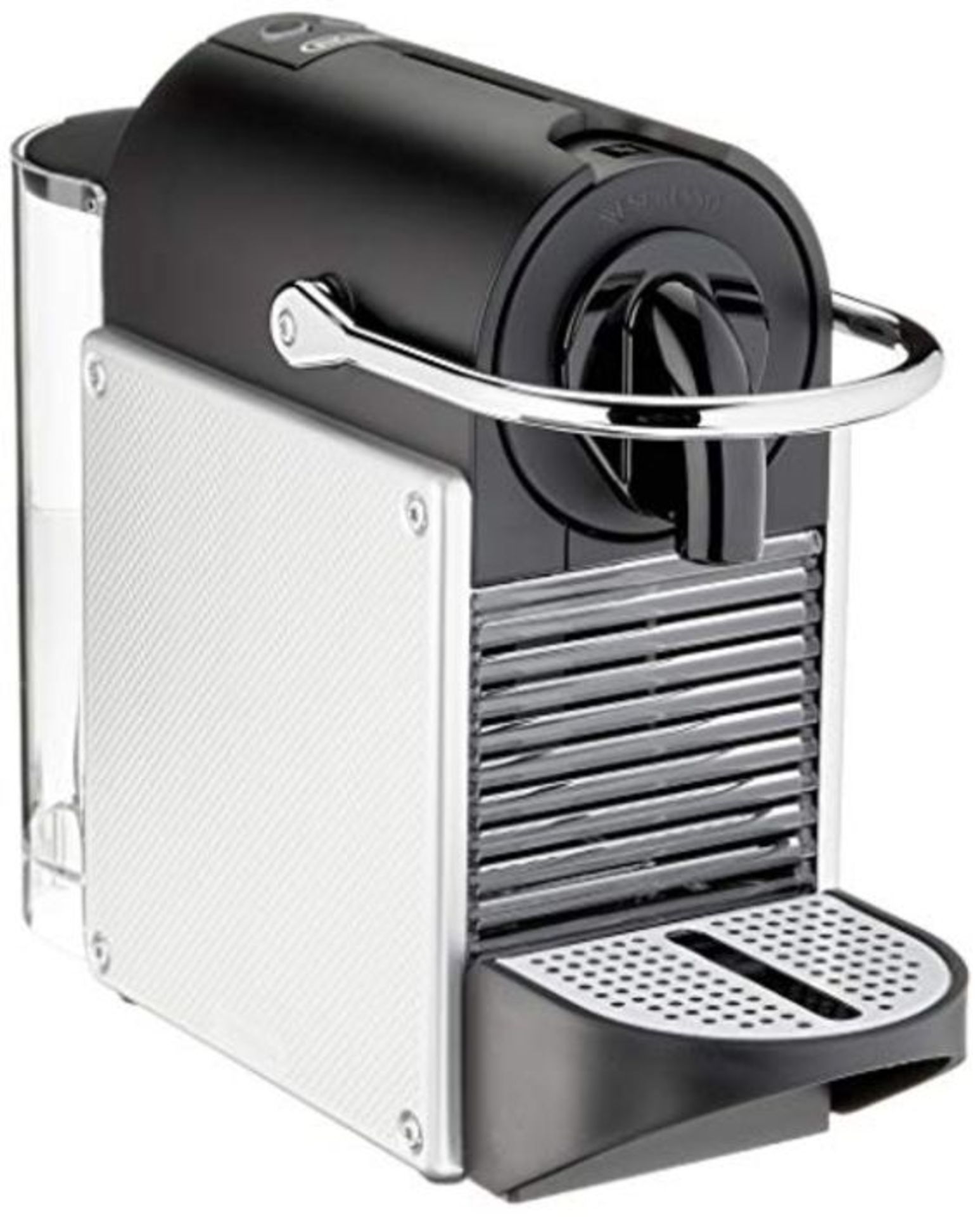 RRP £120.00 De'Longhi EN 124 EN124.S Capsule Machine Pixie 1260 Watt Side Walls Recycled Nespresso