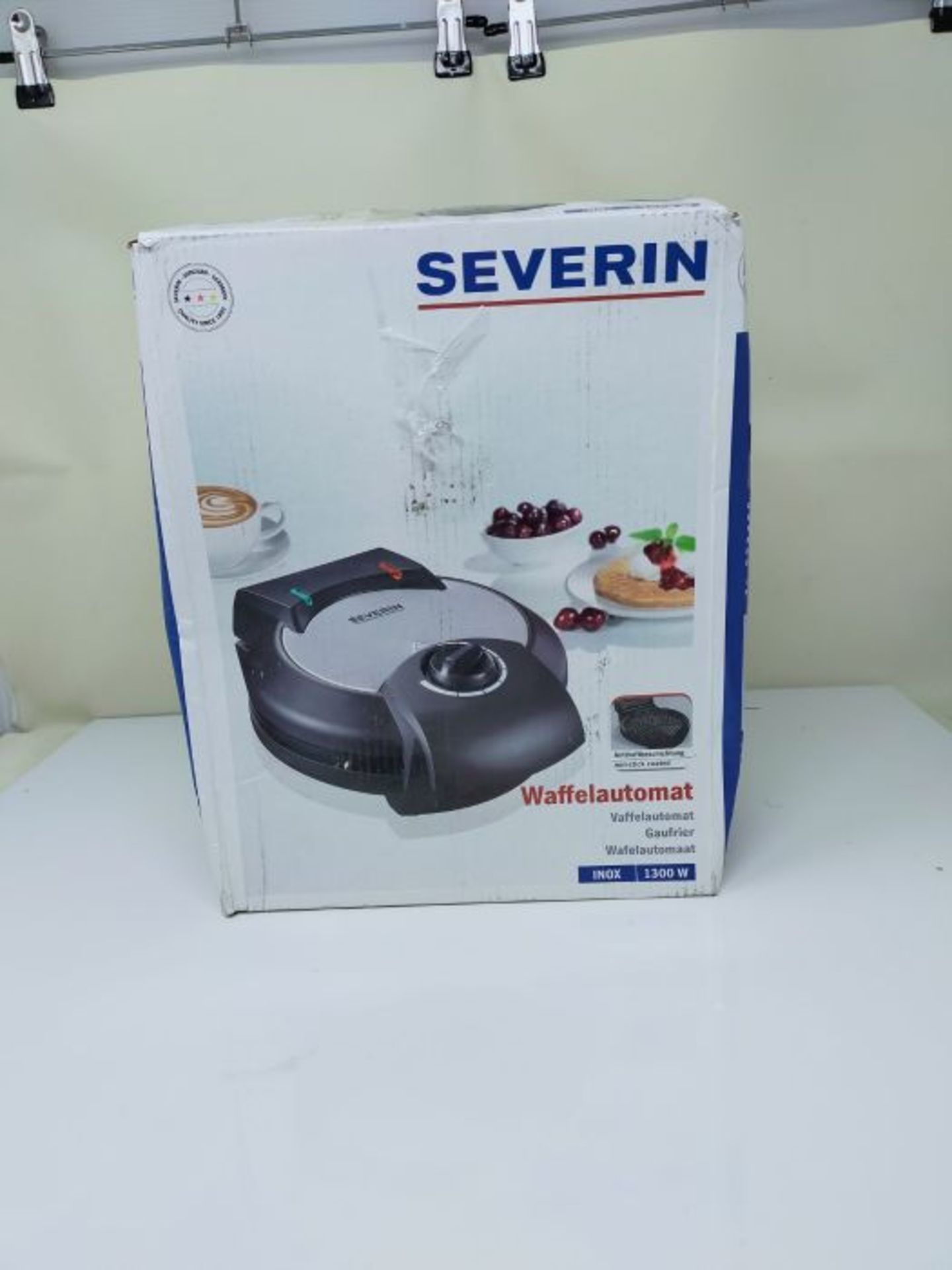 Severin 107847 Waffle Maker, Brushed Stainless Steel - Image 2 of 3