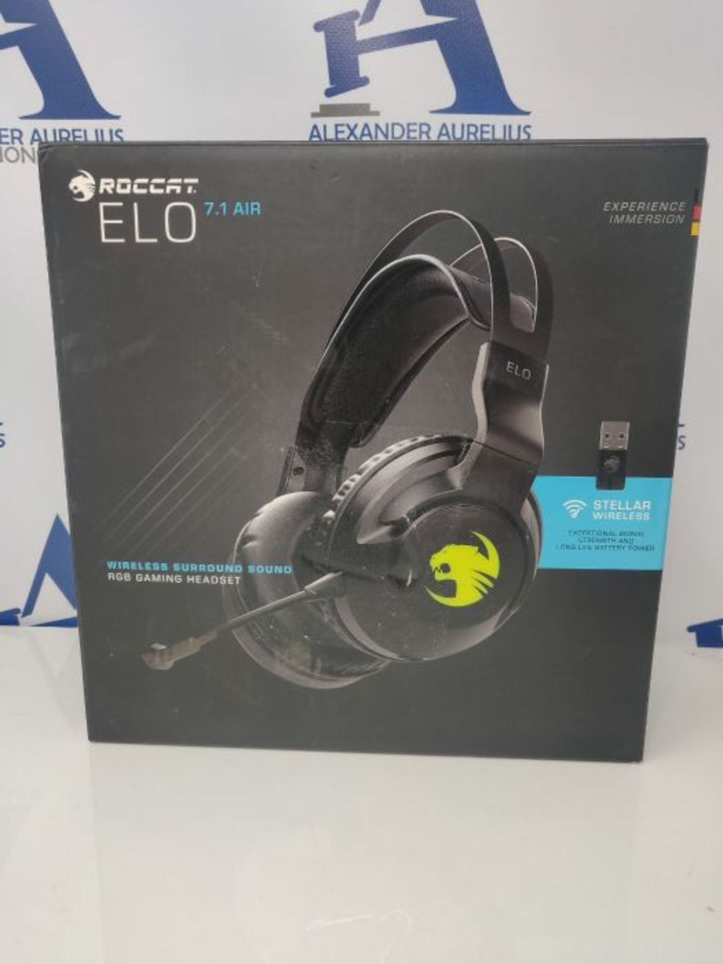 RRP £73.00 [INCOMPLETE] Roccat Elo 7.1 Air - Kabelloses Surround-Sound RGB PC Gaming Headset - Image 2 of 3