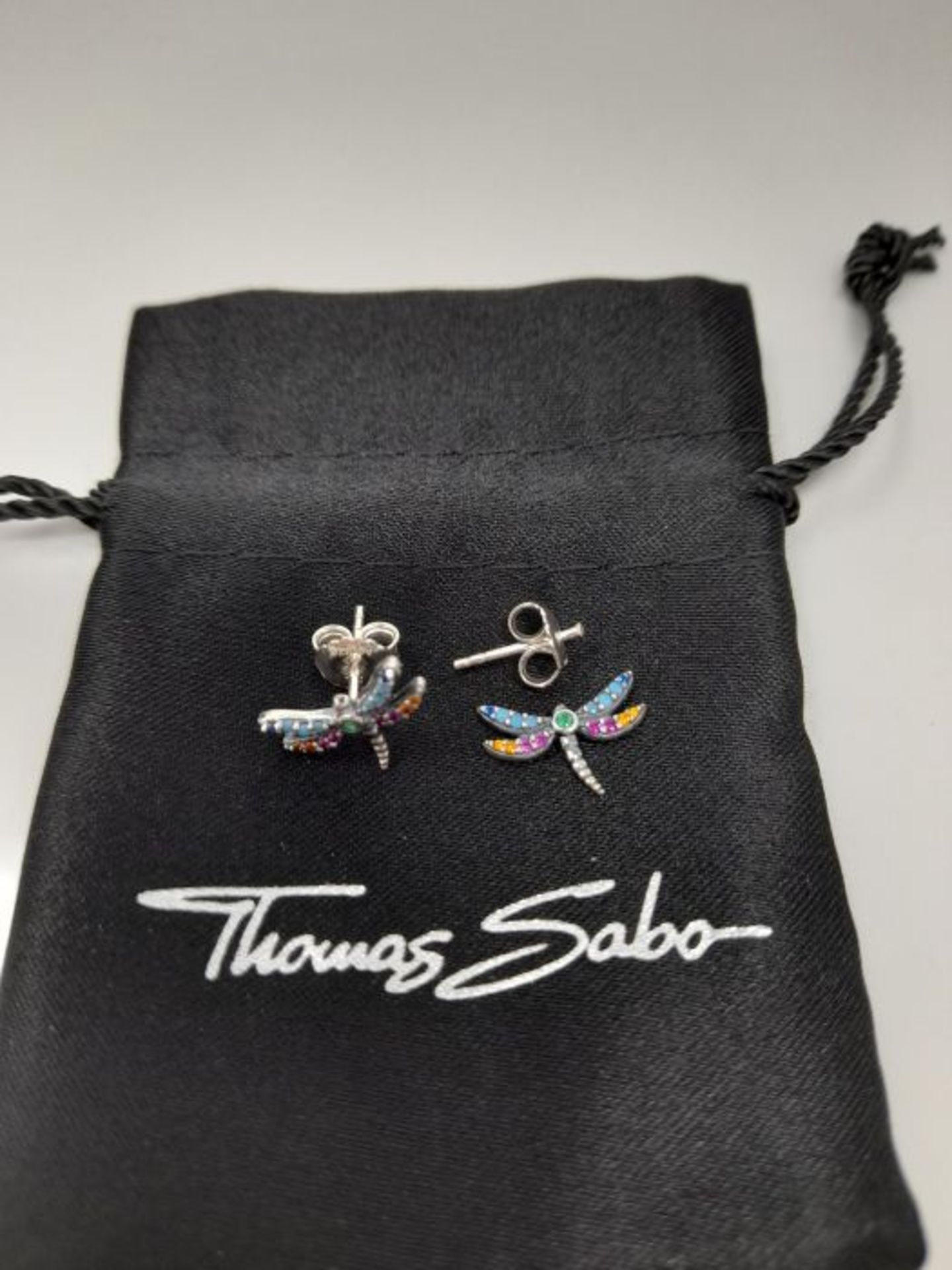 RRP £58.00 [CRACKED] Thomas Sabo Women Charm Pendant Dragonfly Charm Club 925 Sterling H2051-314- - Image 2 of 3