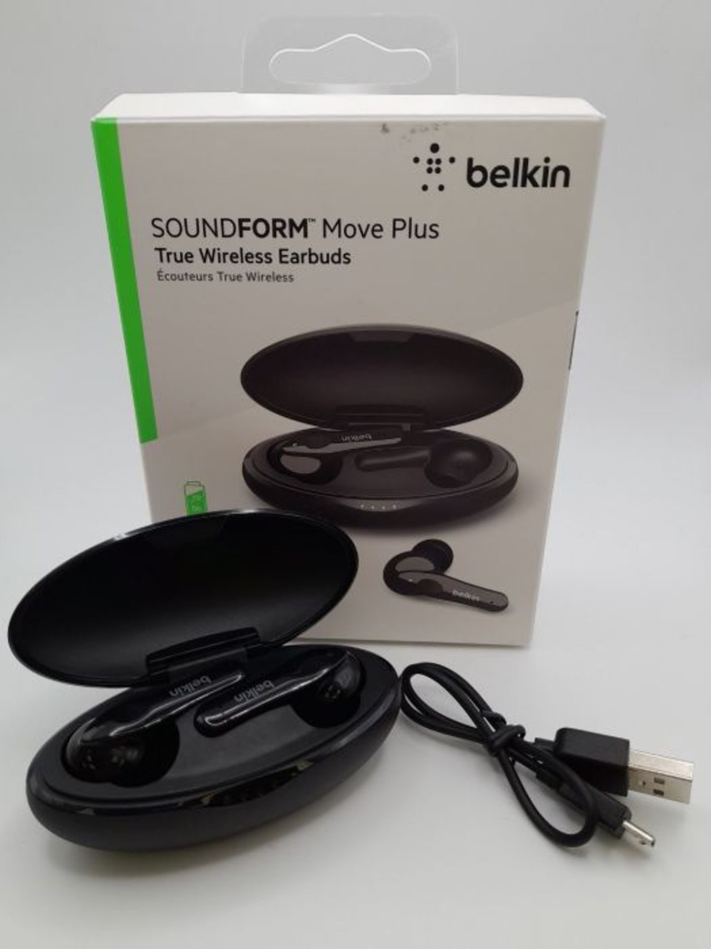 RRP £54.00 Belkin Ã0 couteurs sans fil SoundForm Move Plus True Wireless (Ã©couteurs Bluetoot - Image 2 of 3