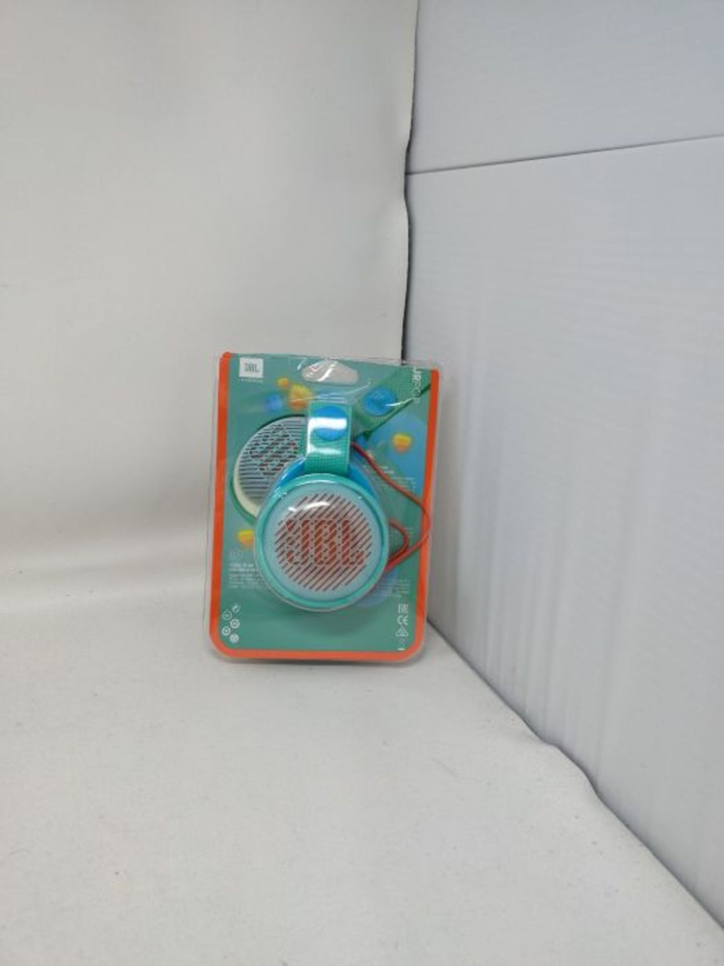 JBL JR Pop Mini-Boombox fÃ¼r Kids in TÃ¼rkis â¬  Poppiger, wasserdichter Blue - Image 2 of 3