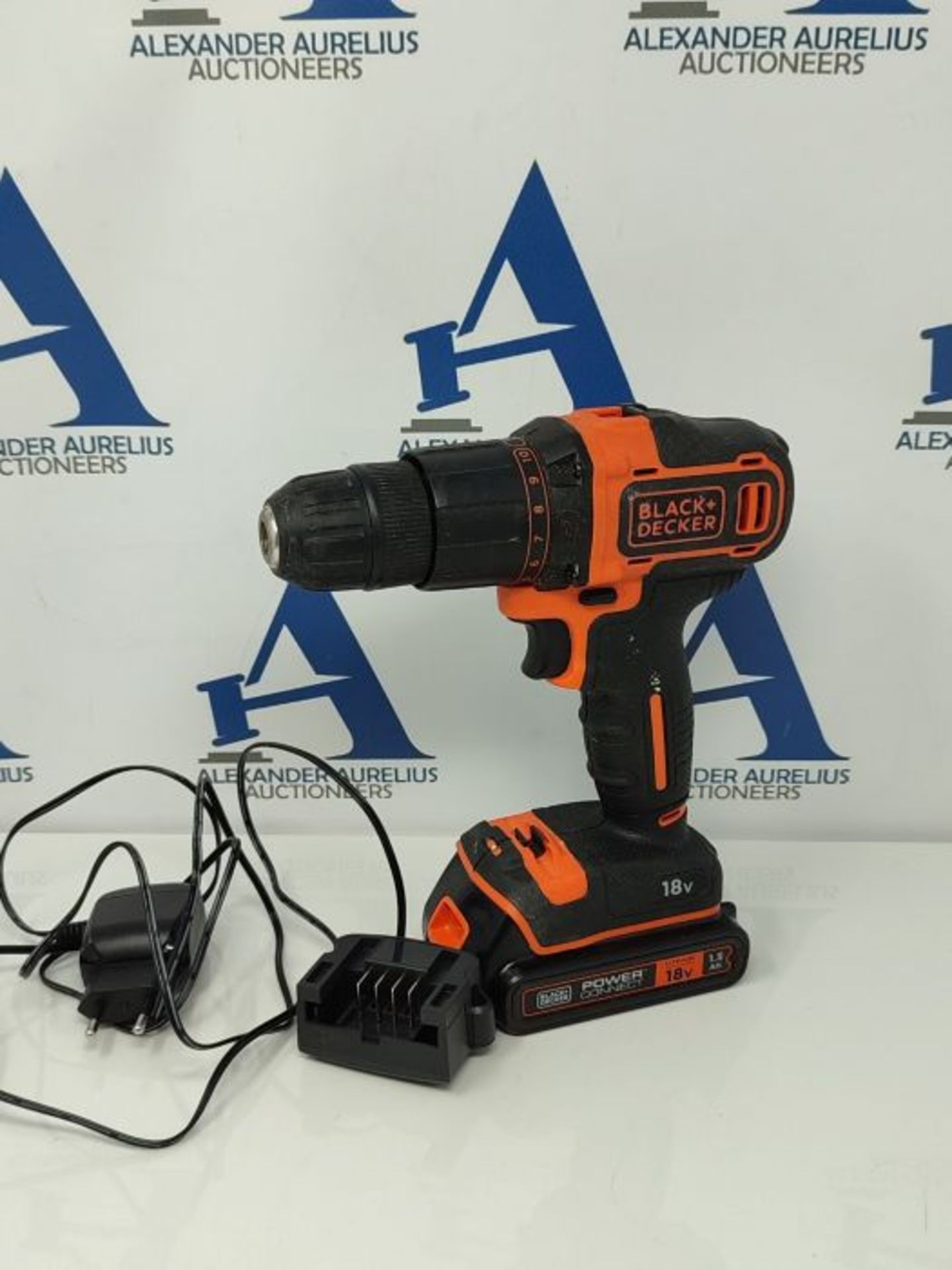 RRP £99.00 BLACK + DECKER 18V Lithium-ion 2 Gear Hammer Drill with 400mA Charger, 1 Battery and K - Image 3 of 3