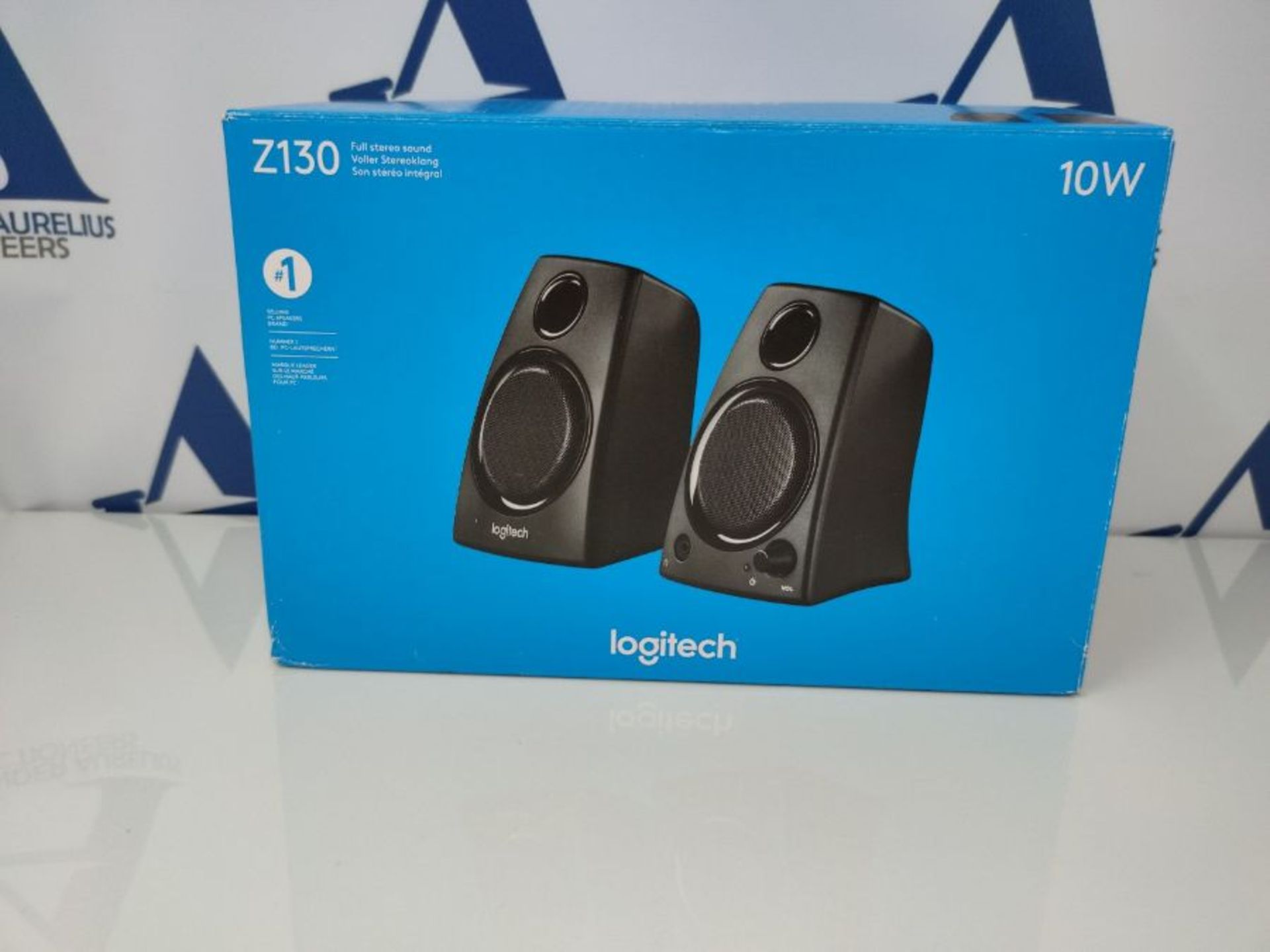 Logitech Z130 PC-Lautsprecher, Stereo Sound, 2 Lautsprecher, 10 Watt Spitzenleistung, - Image 2 of 3