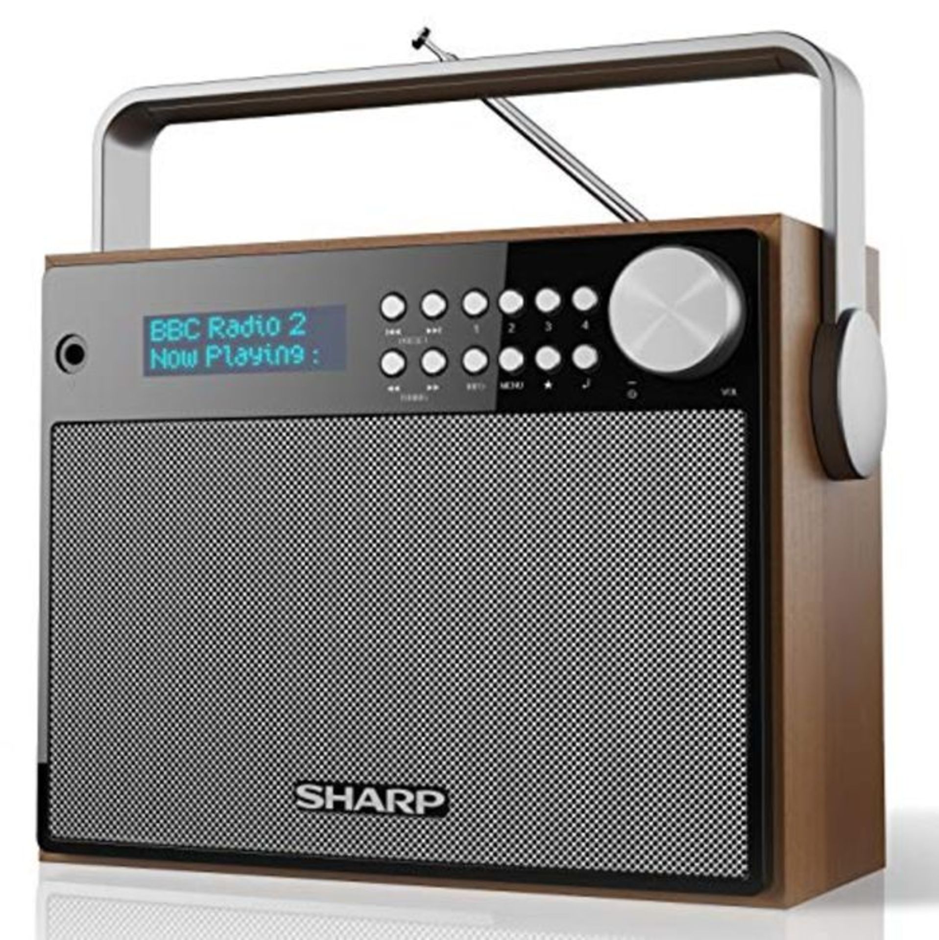 RRP £53.00 SHARP DR-P350 DAB+ Digital Radio, DAB/DAB +/FM mit RDS-Lauftext, Alarm-/Schlaf und Sno