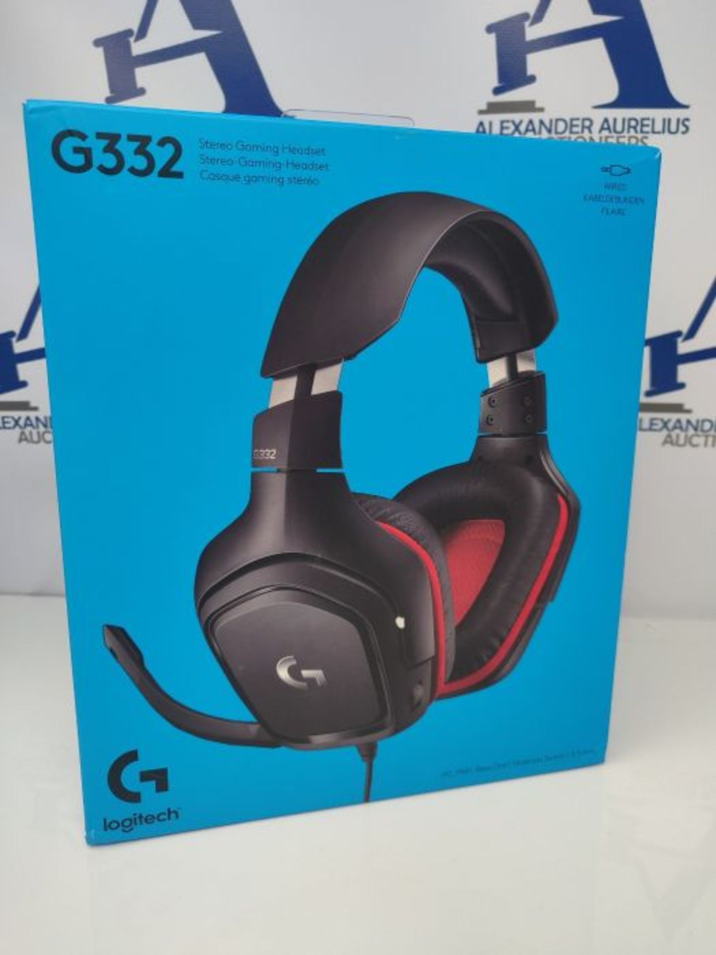 Logitech G332 Wired Gaming Headset, 50 mm Audio Drivers, Rotating Leatherette Ear Cups