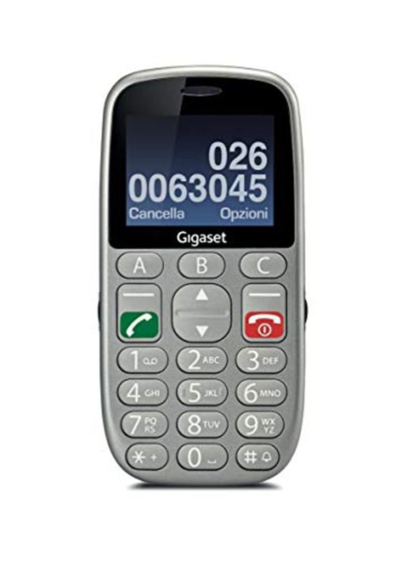 Gigaset GL390 5.59 cm (2.2") 88 g Silver Feature phone GL390, Bar, Dual SIM, 5.59 cm (