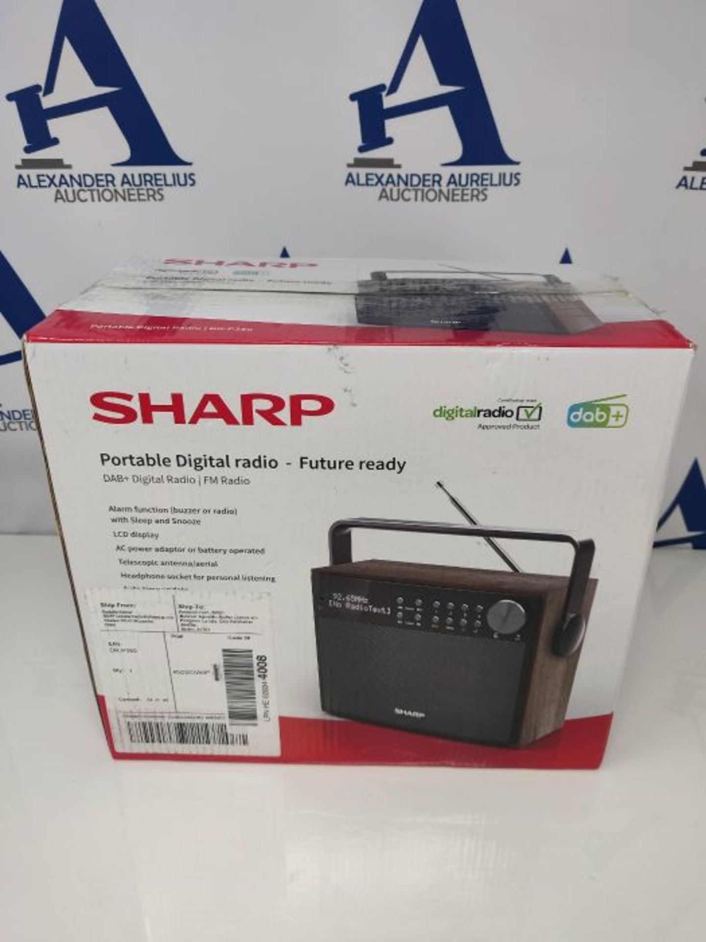 RRP £53.00 SHARP DR-P350 DAB+ Digital Radio, DAB/DAB +/FM mit RDS-Lauftext, Alarm-/Schlaf und Sno - Image 2 of 3