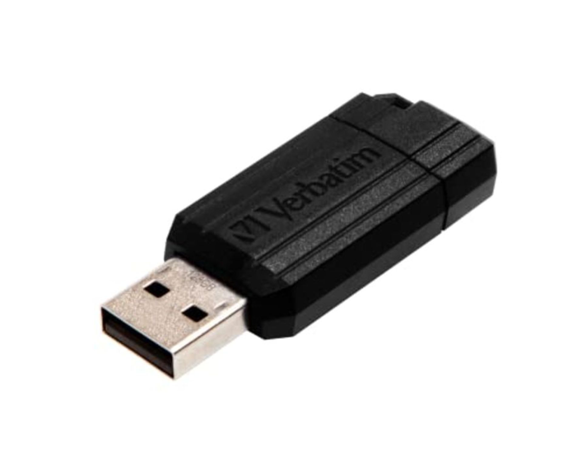 Verbatim 128GB USB 2.0 Store n Go Pinstripe Drive - Black