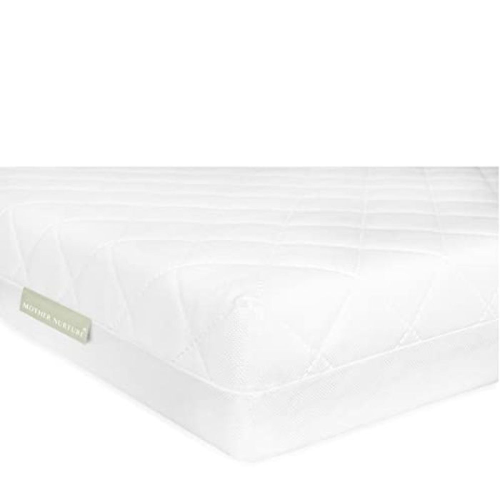 Mother Nurture Classic Eco Fibre Cot Bed Mattress, White, 140 x 70 x 10 cm