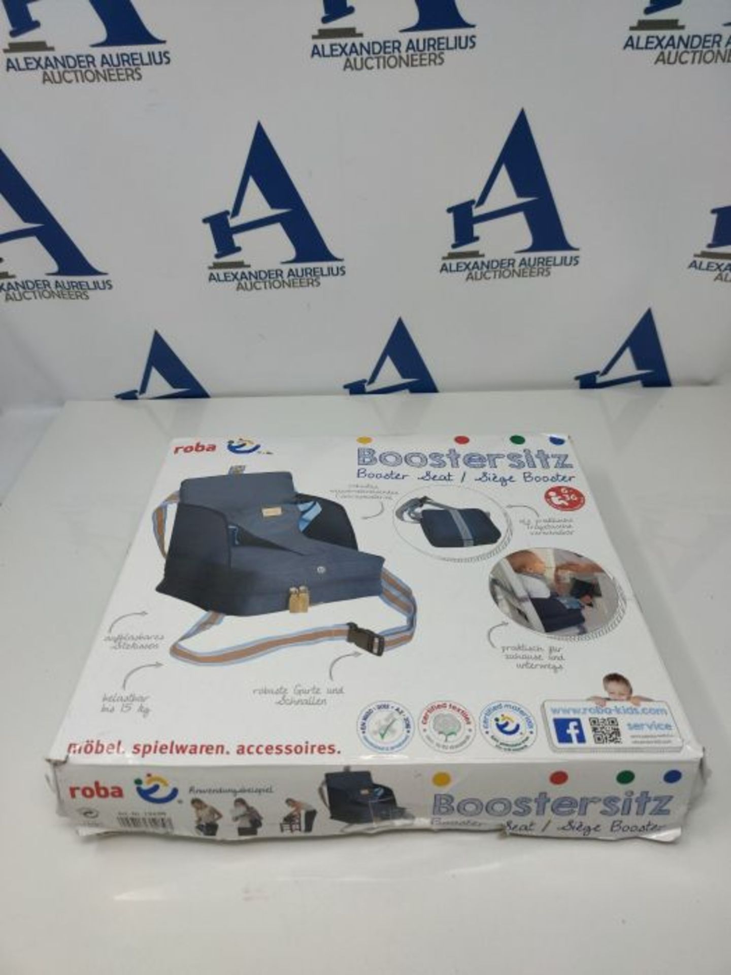 roba Booster Seat, Mobile Inflatable Child Seat with Raised Side Panels, Flexible Boos - Image 2 of 3