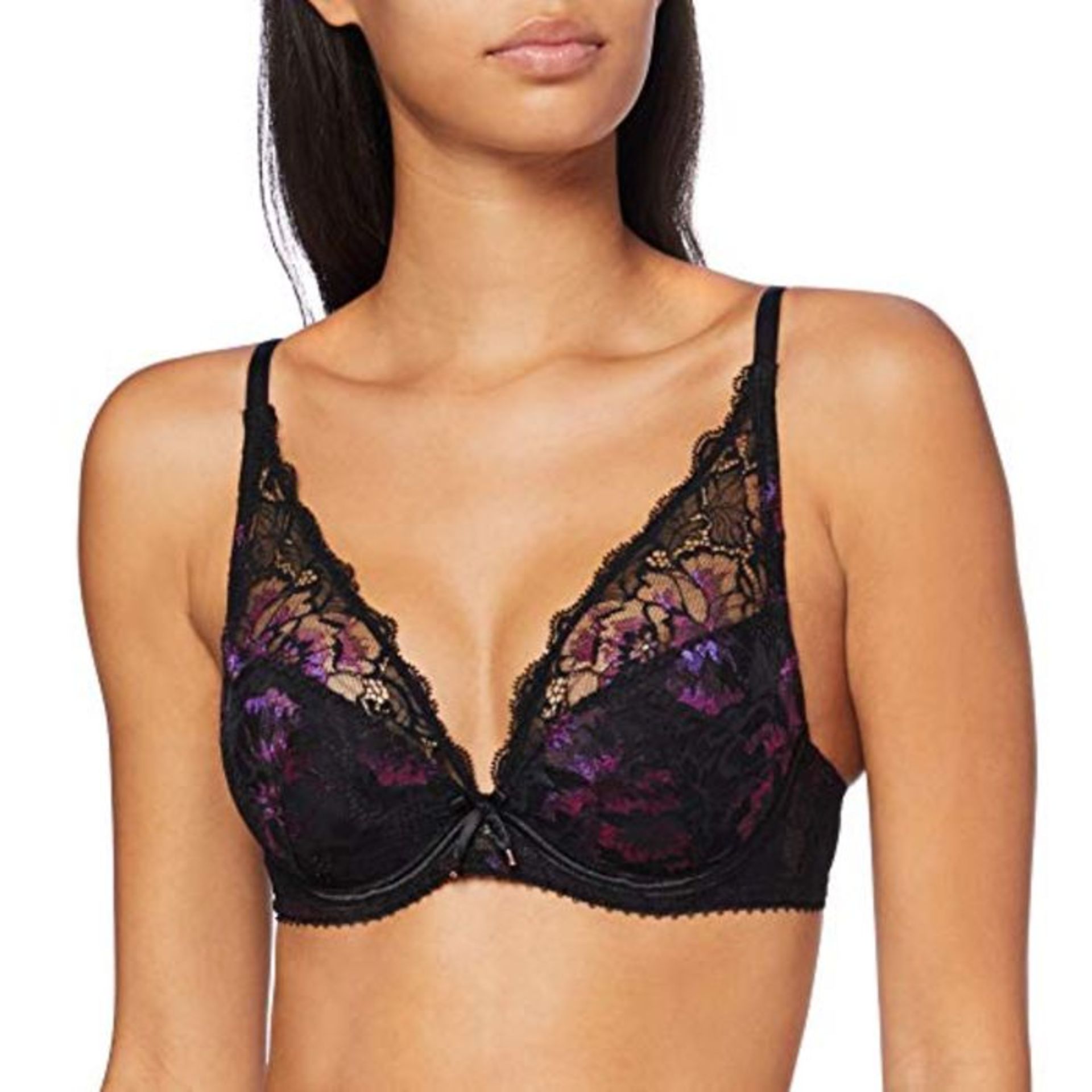 RRP £57.00 Aubade Plunge Bra pour Femme - Aube Amoureuse - Violetta 65 (Taille FR: 80E)