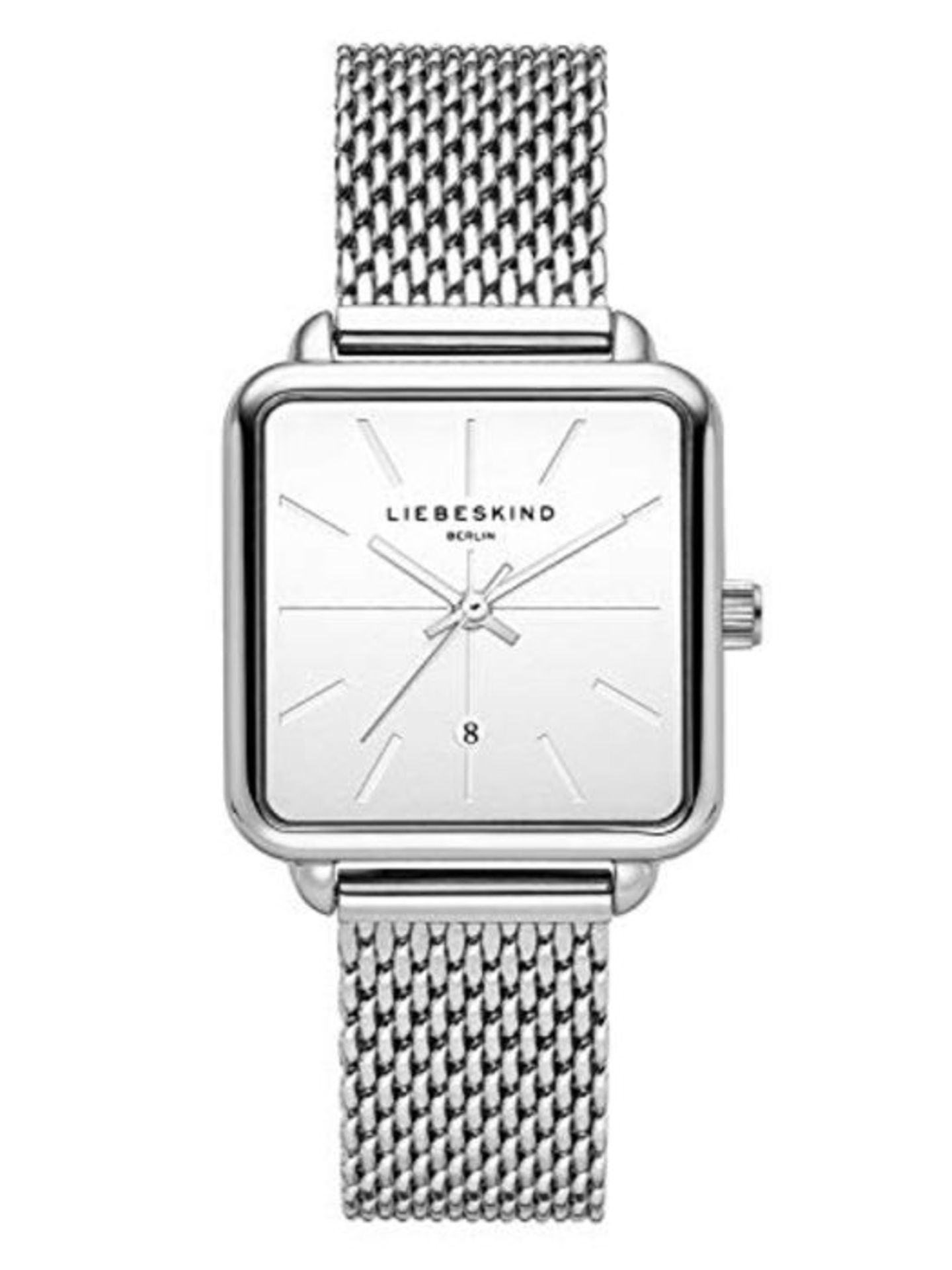 RRP £69.00 [INCOMPLETE] Liebeskind Berlin Damen Analog Quarz Armbanduhr mit Edelstahlarmband LT-0